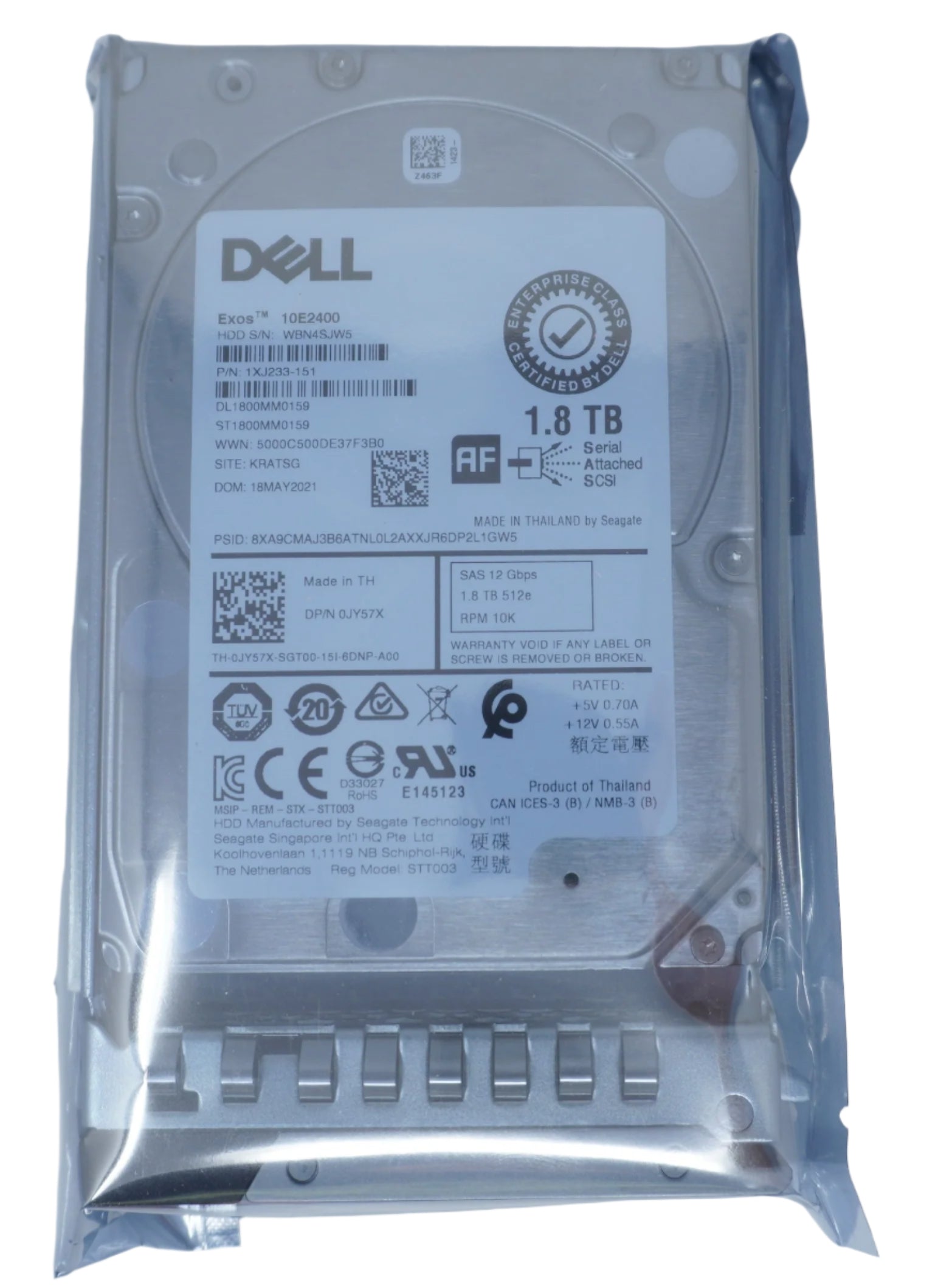 Dell 1.8tb 10k sas