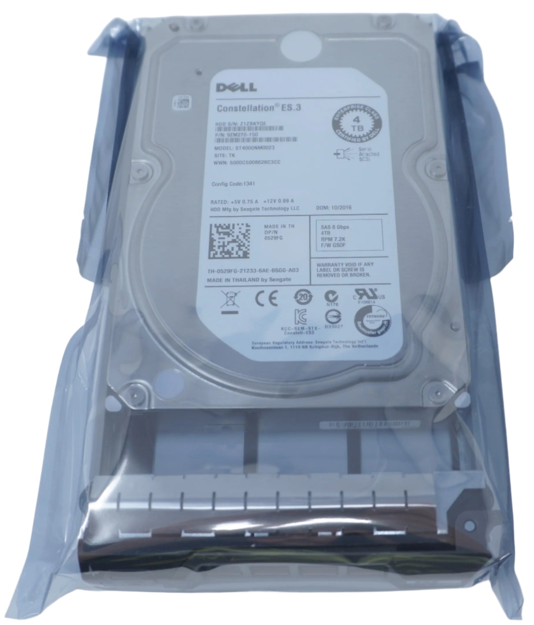 Dell 529FG 4TB 7200rpm SAS 3.5in for PowerEdge Server ST4000NM0023