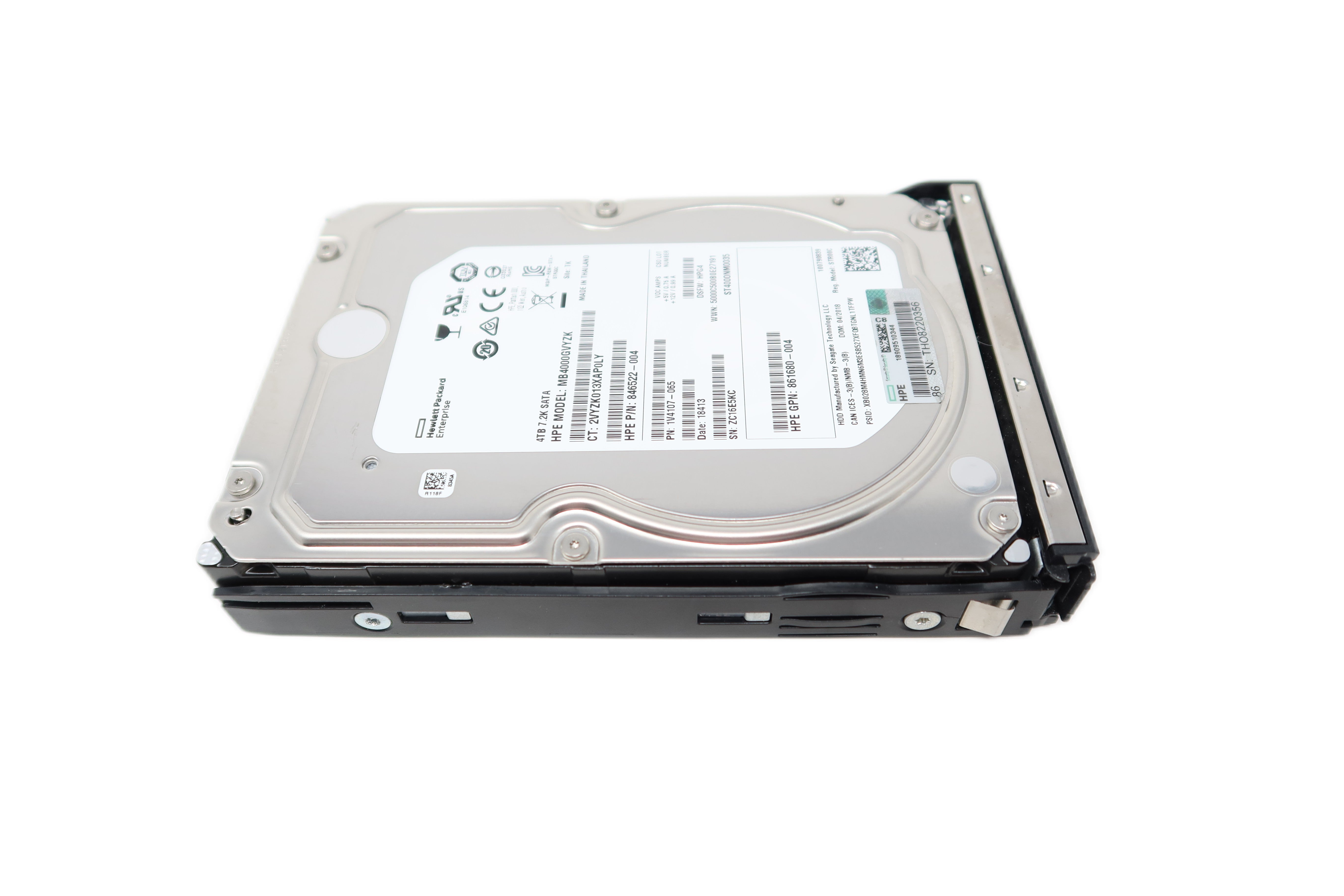 862133-001 861683-B21 HPE 4TB 7.2K 6G LFF 3.5" SATA Drive for G10