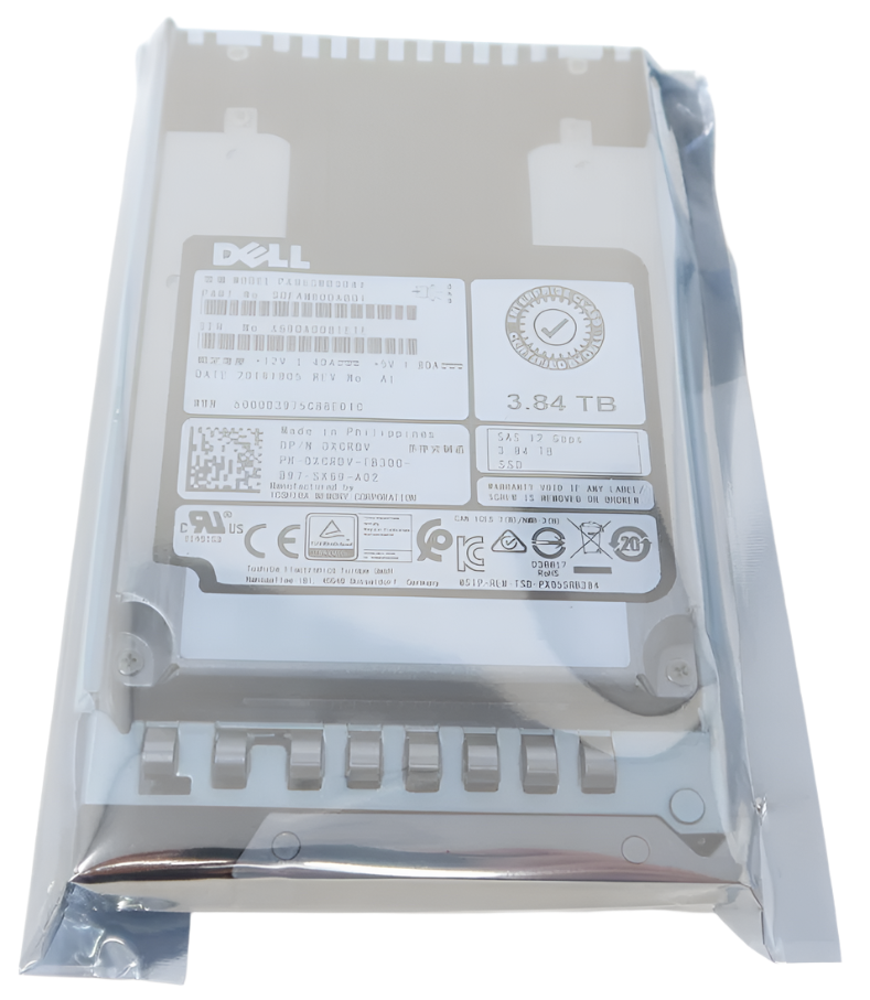 Dell PX05SRB384Y 0XCRDV Dell 3.84TB 12Gb/s RI SAS SSD 2.5" Drive