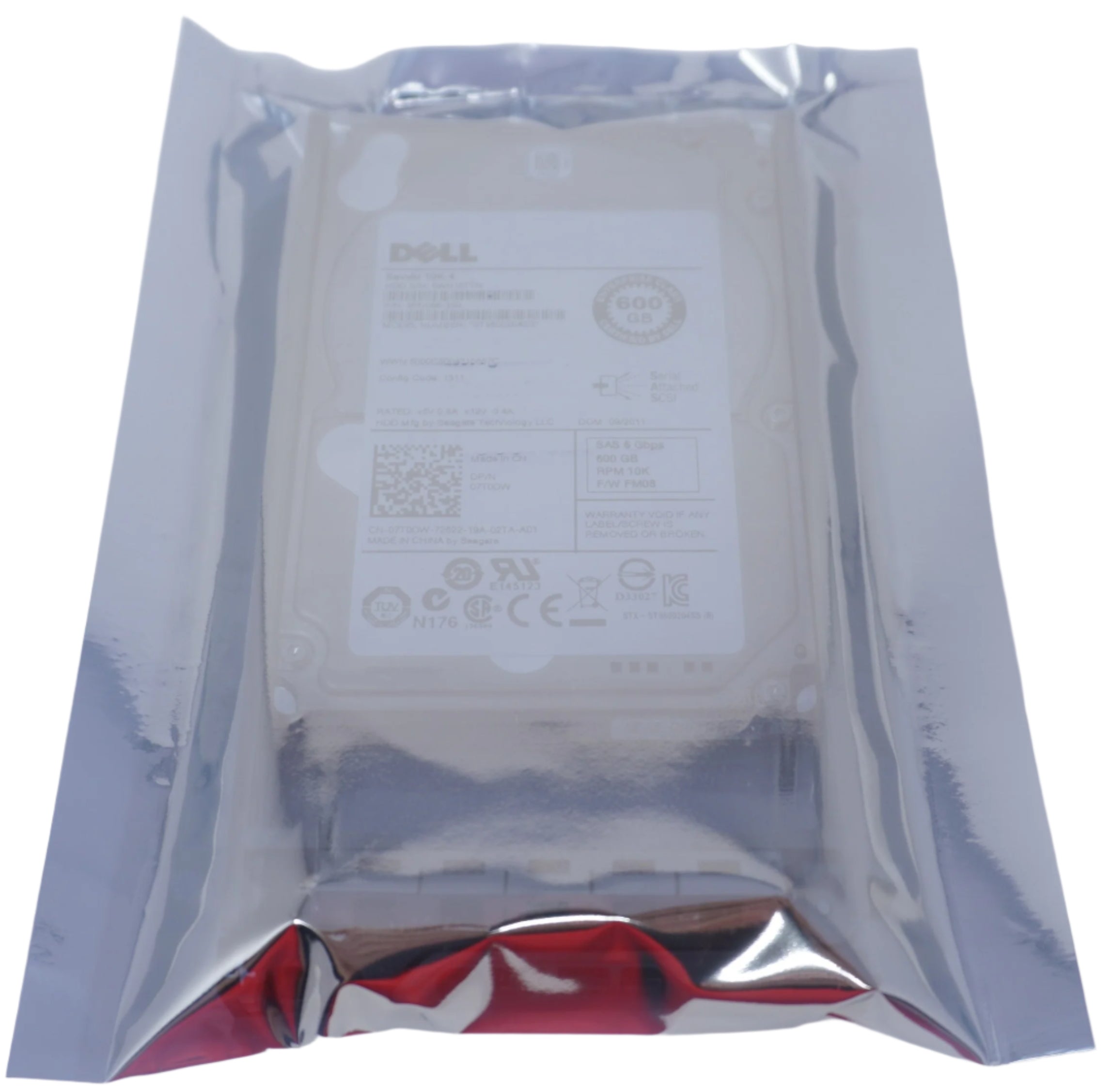 Dell ST9600204SS 7T0DW 600gb 10k 6G 2.5in SAS Hard Drive