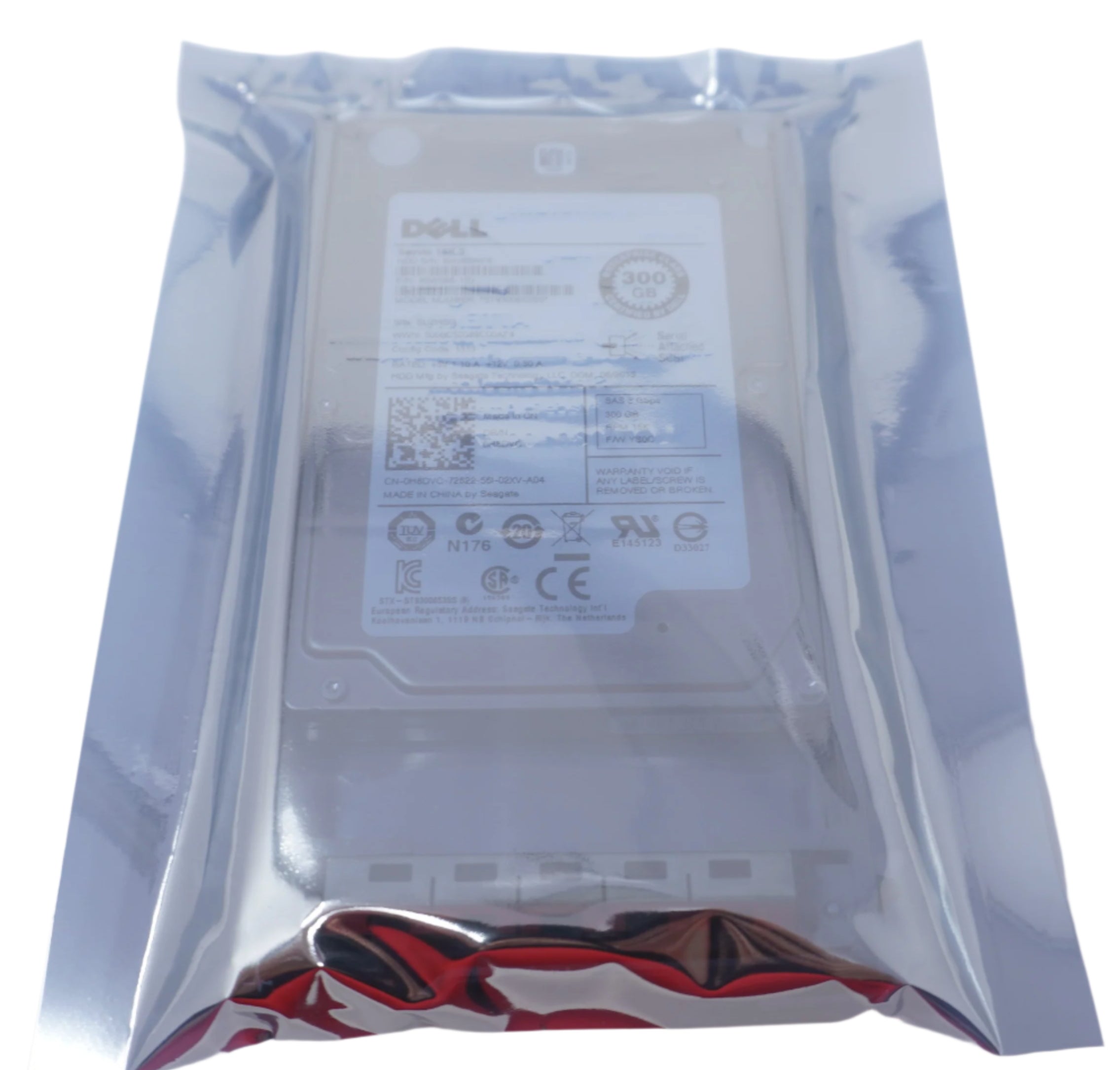 H8DVC Dell 300GB 15K RPM 6Gb/s 64MB SAS 2.5 Hard Drive ST9300653SS