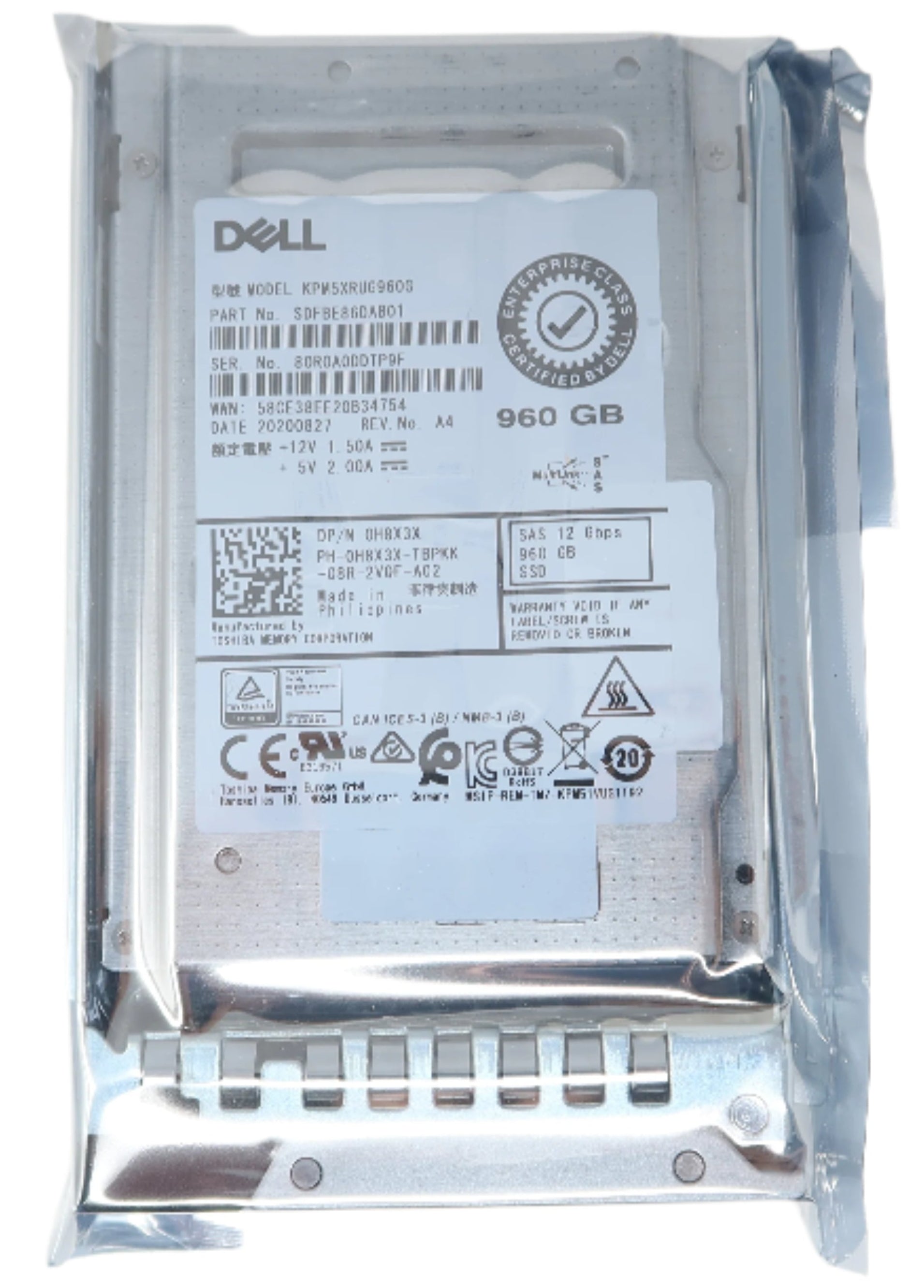 Dell 960GB SAS SSD 2.5 Inch