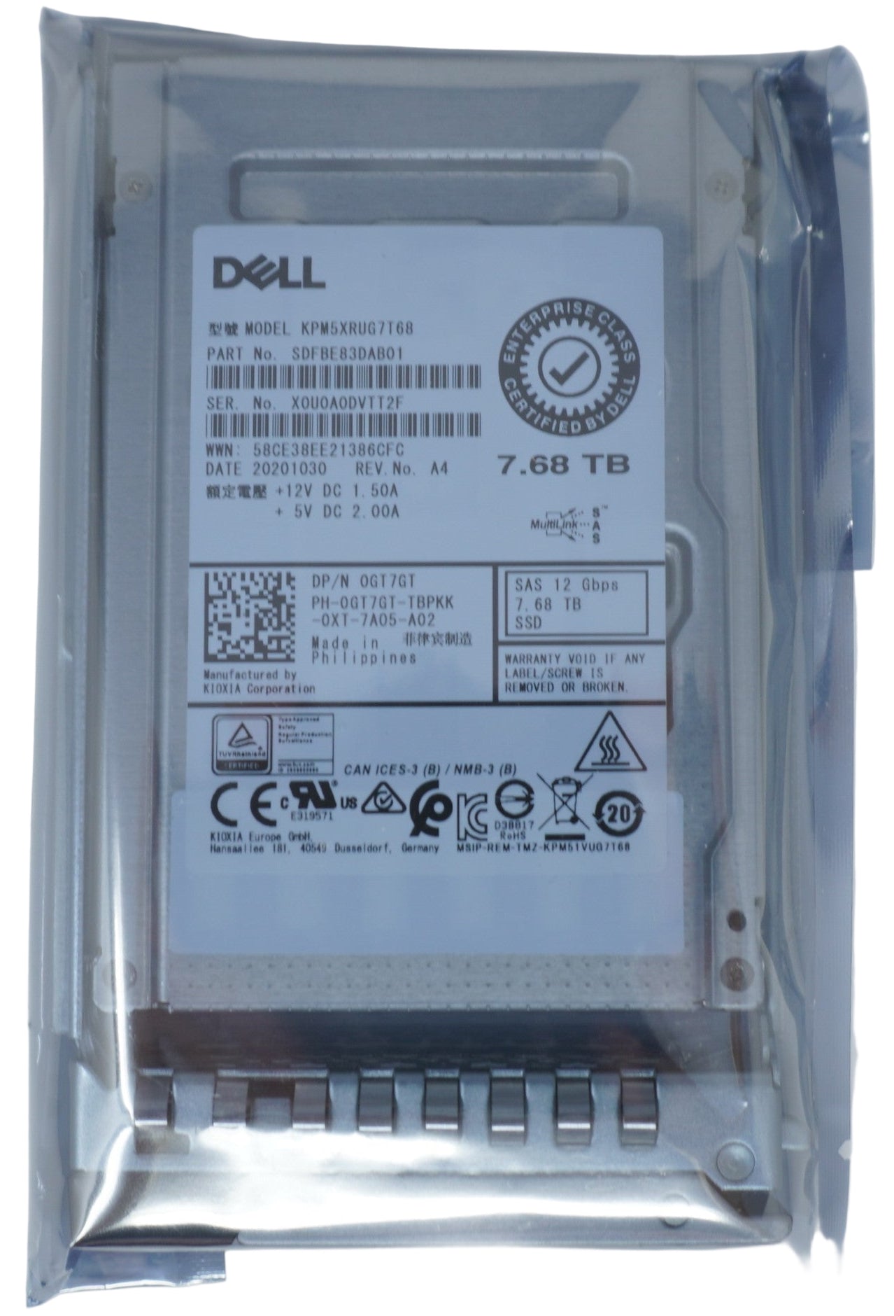 Dell 7.68tb ssd for dell server