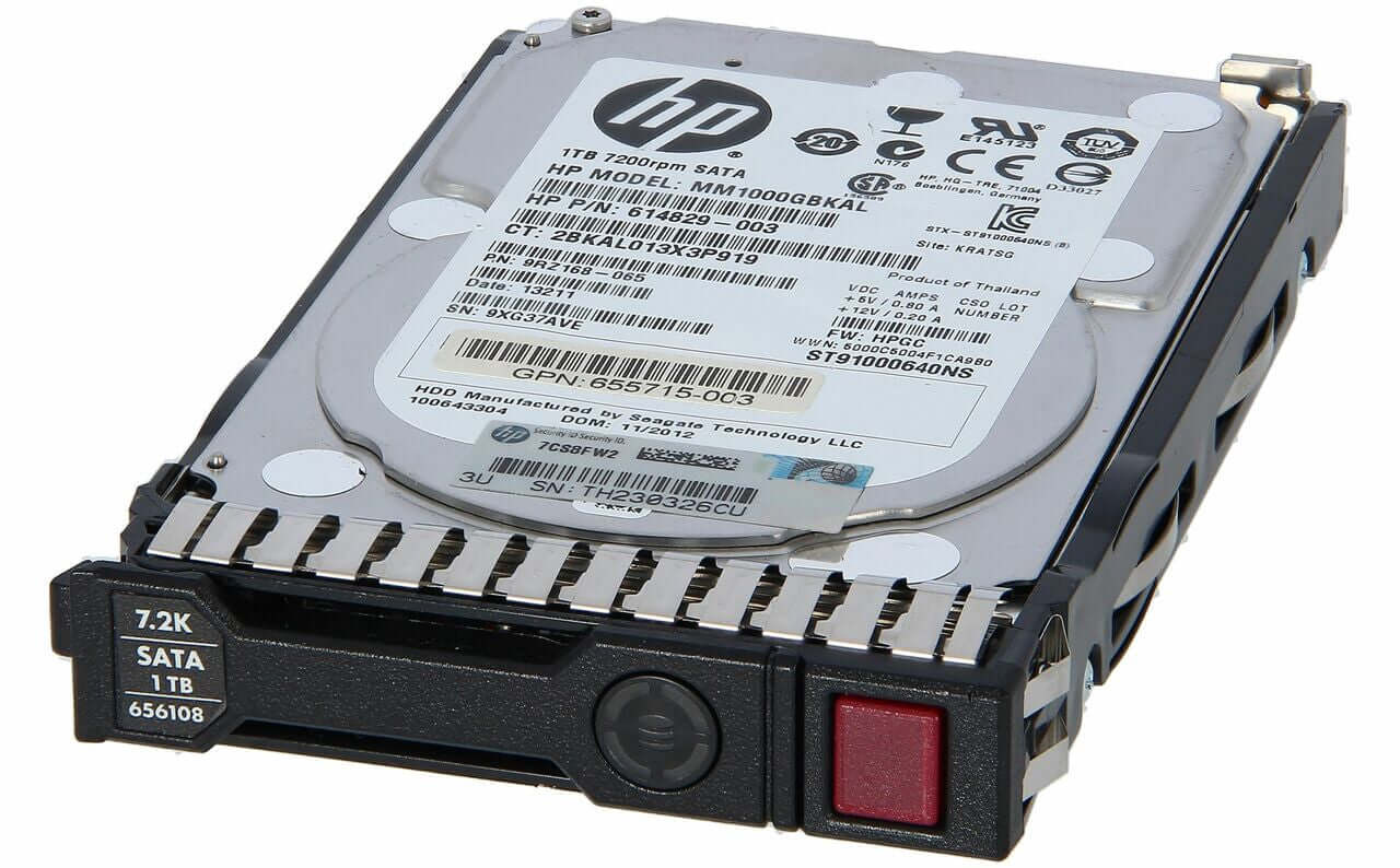 HP 625609-B21 626162-001 614829-003 1TB 7.2K 3G 2.5-inch SATA