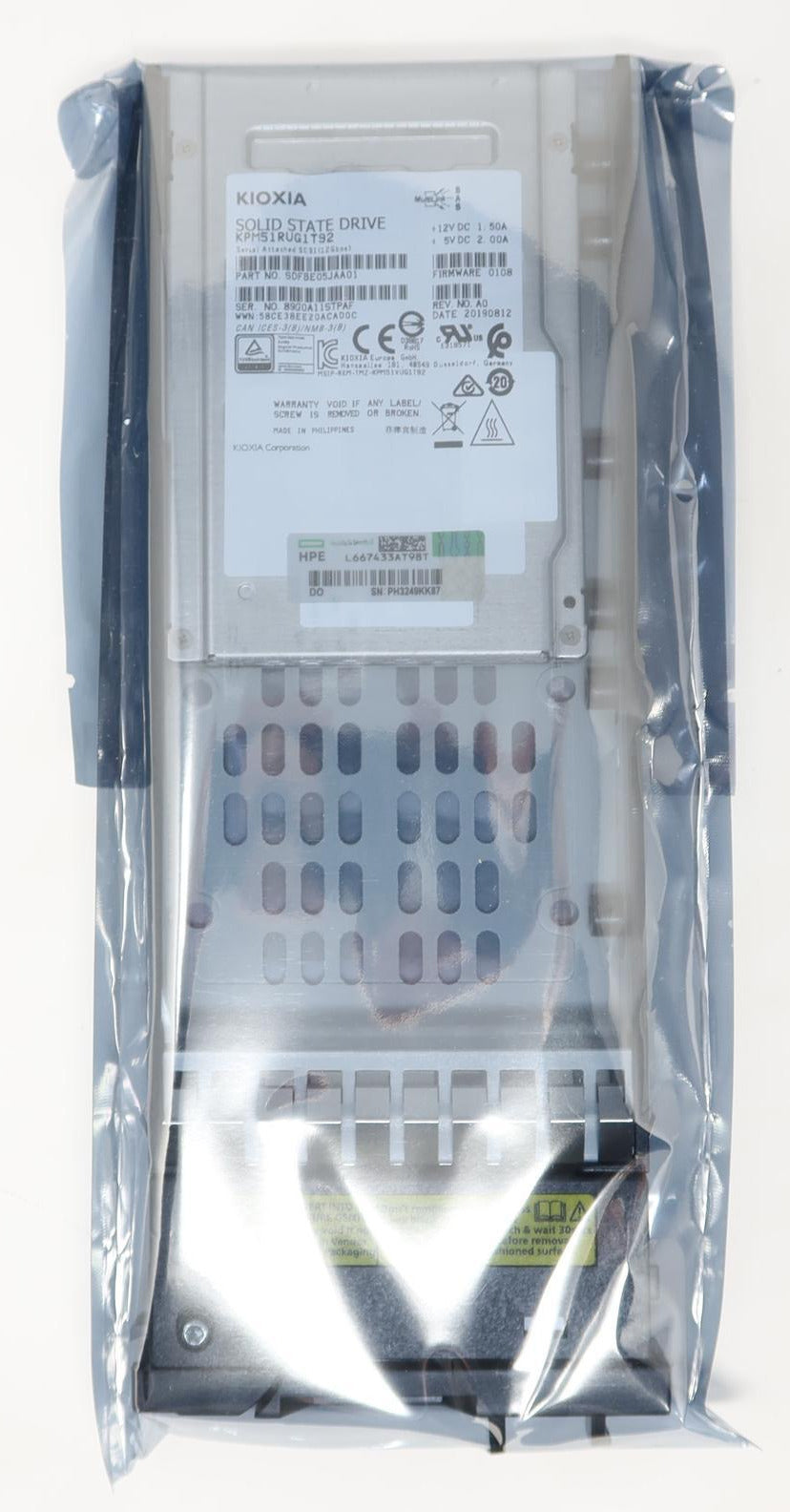 HPE P13237-001 1.92TB 2.5-inch SAS 12Gb/s Read-Intensive SSD