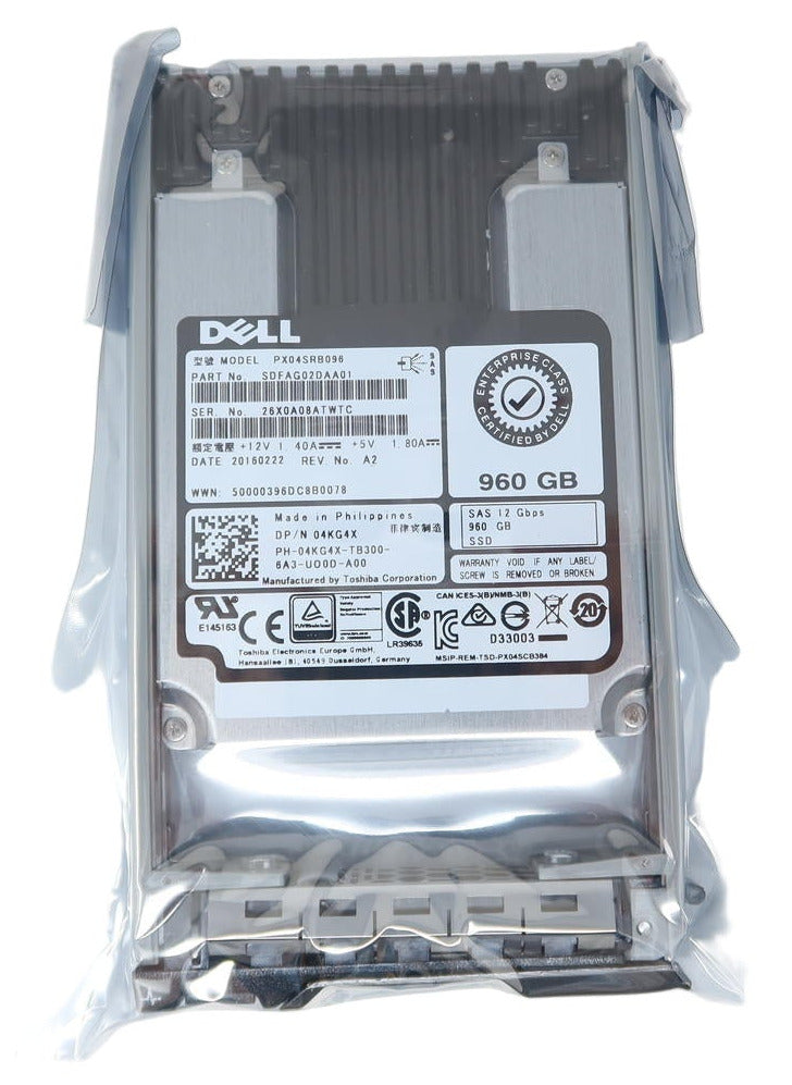 Dell PX04SRB096 960 GB 2.5-inch SAS 12 Gb/s Read-Intensive SSD