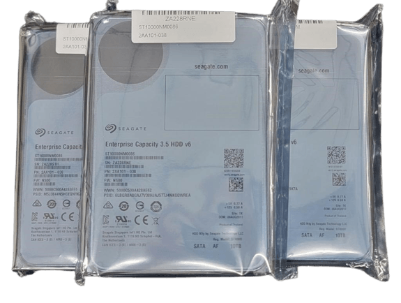 Seagate/OEM ST10000NM0086 (Lot of 3) 10TB 512e SATA 6Gb/s 7.2 3.5" Drives