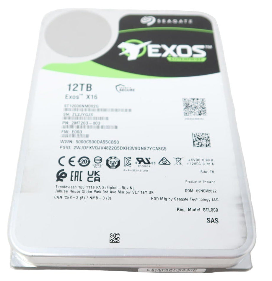 Seagate Exos X16 ST12000NM002G 12TB 3.5" 12Gb/s