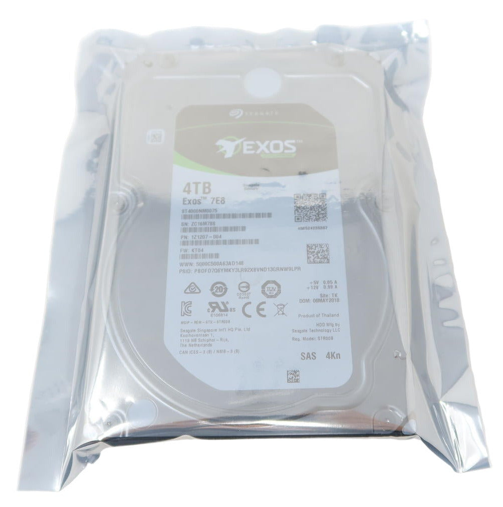 Seagate Exos ST4000NM0075 4TB 7200RPM 3.5" SAS 12Gb/s 4Kn Enterprise