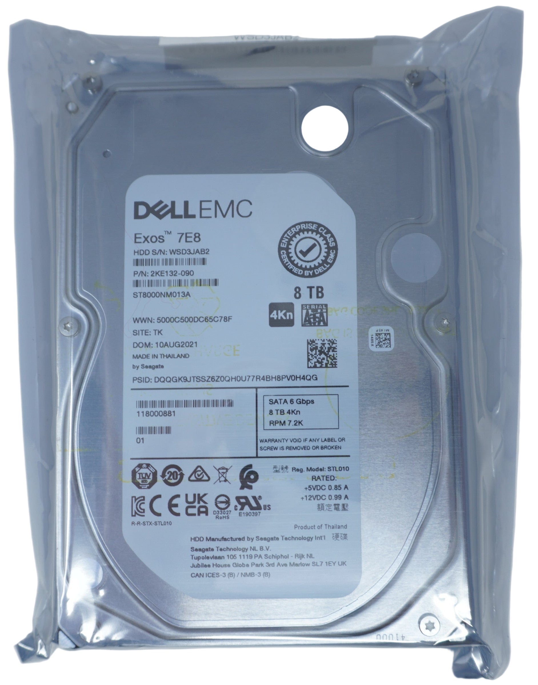 ST8000NM013A Seagate Dell 8TB SATA