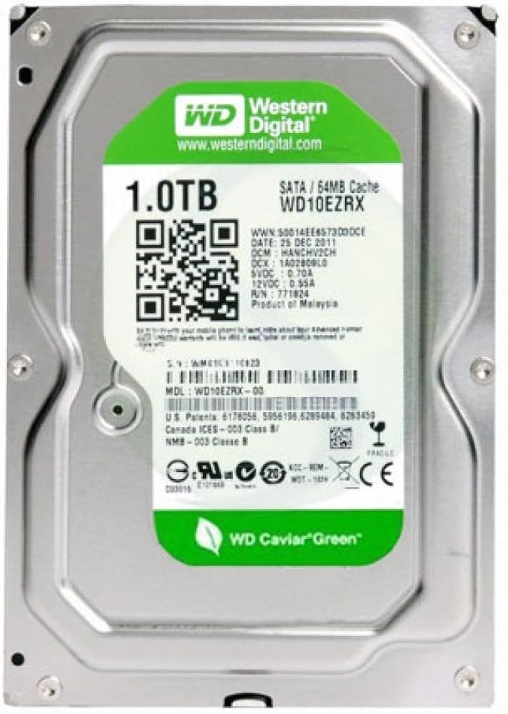 Western Digital WD10EZRX 1TB 3.5-inch SATA 6 Gb/s hard drive