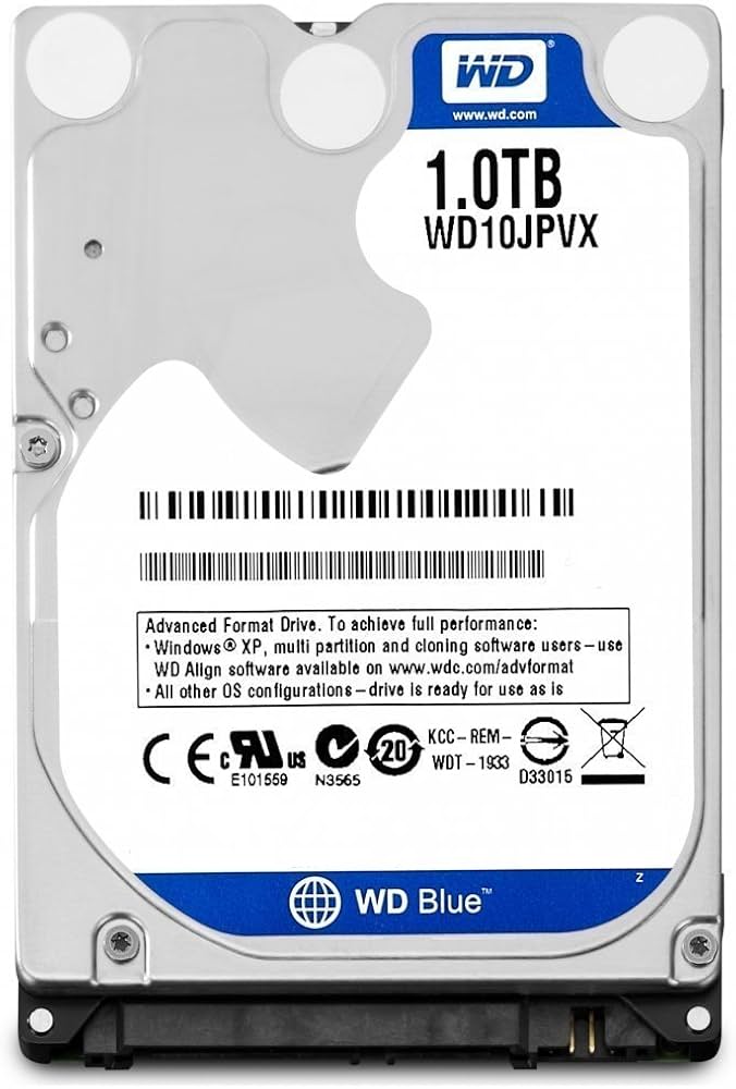 WD10JPVX Western Digital 1TB 5.4K RPM 2.5‑inch SATA