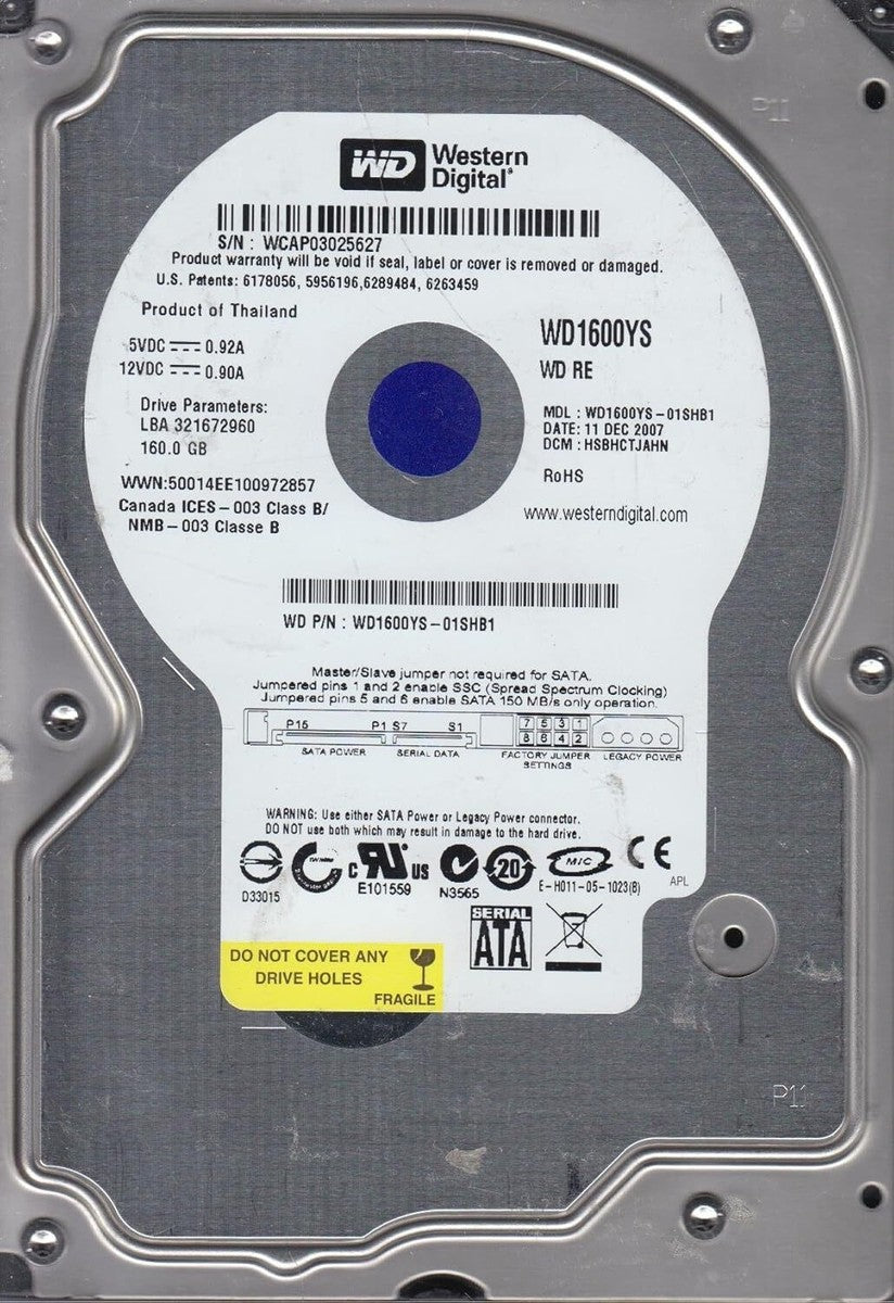 WD1600YS Western Digital 160GB 7200RPM