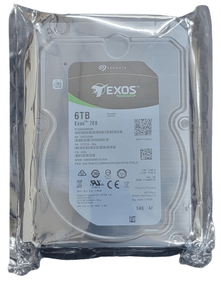 ST6000NM0095 Seagate Exos 6TB 7.2K 12Gb/s SAS 3.5" Hard Drive