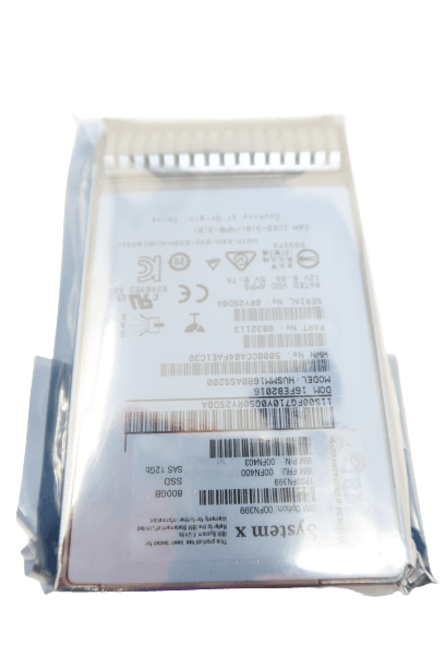 00FN400 00FN403 IBM 800GB 12G SAS-SSD MLC G3HS Drive