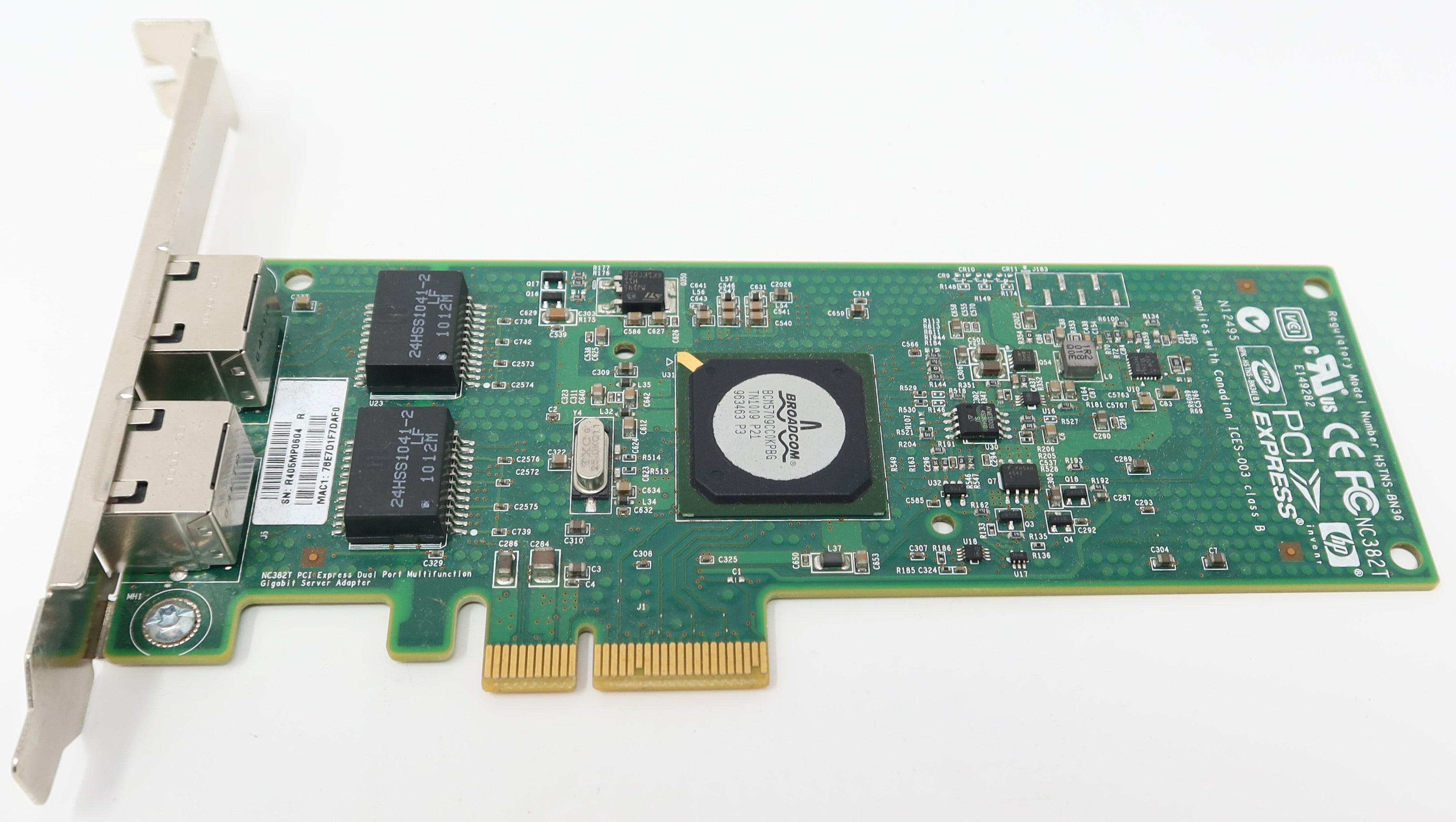 HPE 458492-B21 NC382T Dual Port High Profile Gigabit Server Adapter 458491-001