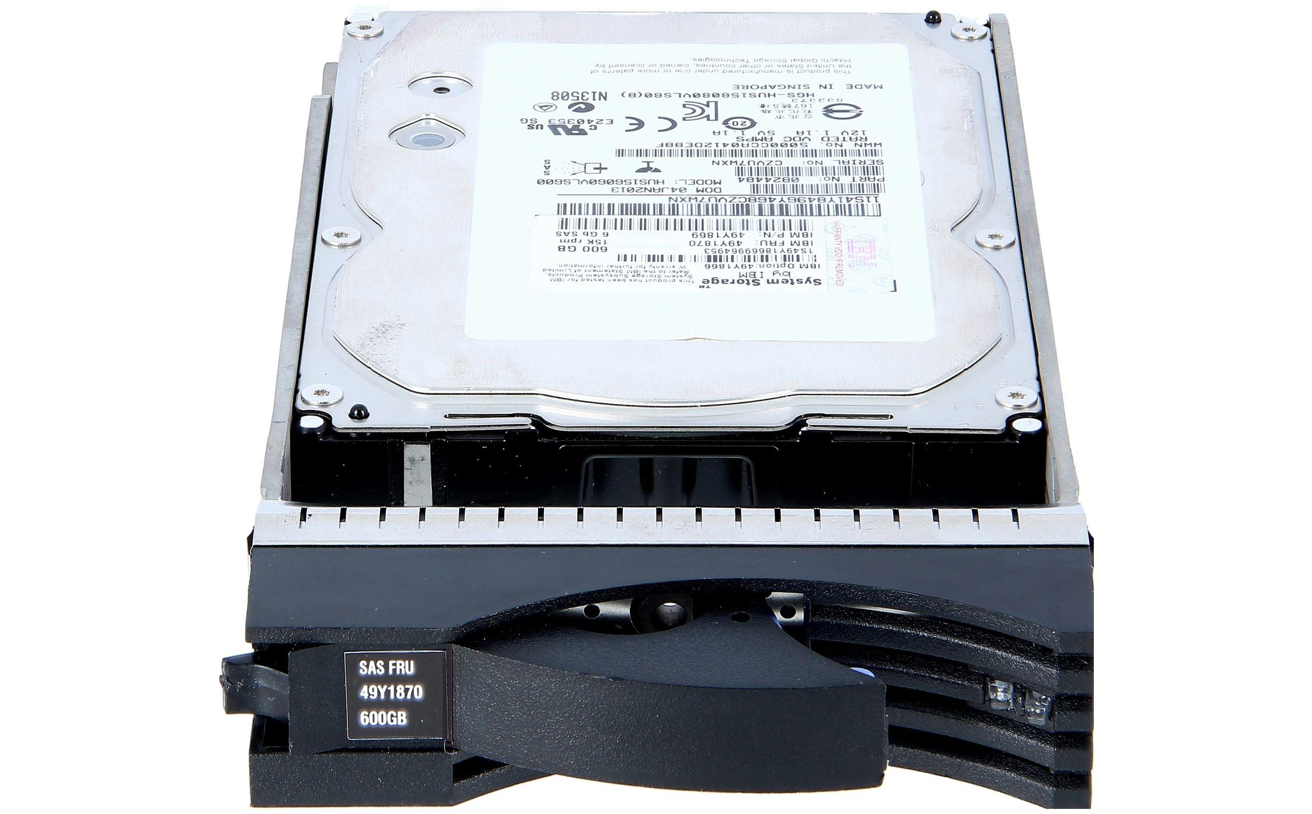 49Y1866 49Y1869 49Y1870 600GB 15K RPM 6Gbps 3.5" SAS DS3512 Drive