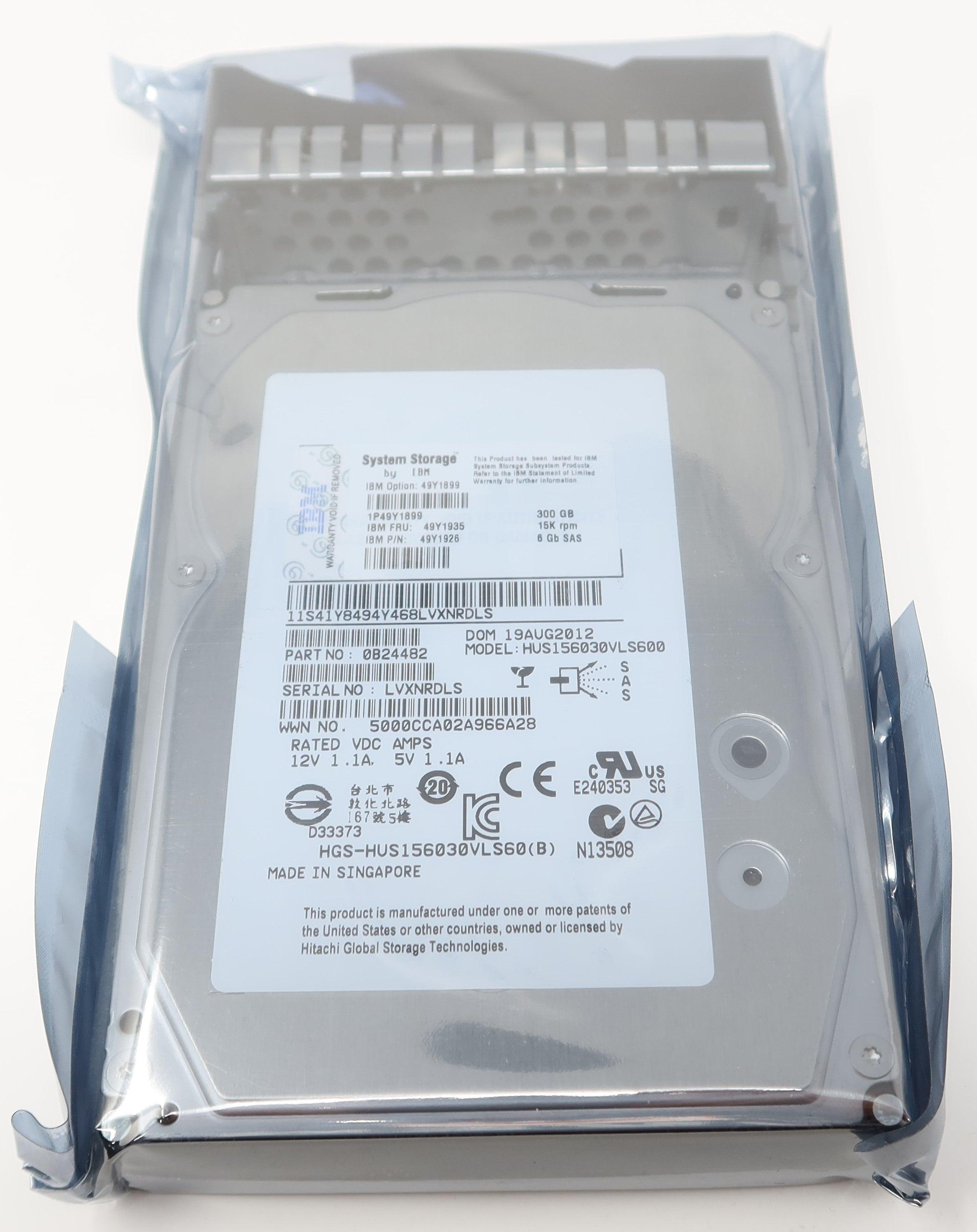 49Y1935 49Y1899 IBM 300GB 15K 6Gb/s 3.5" SAS Hard Drive