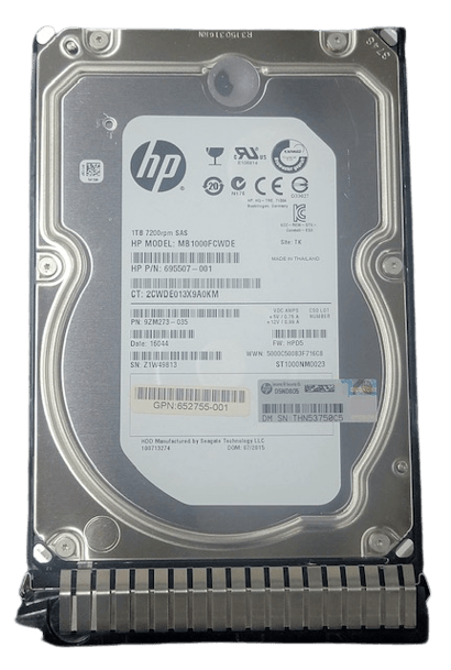 695507-001 HP 1TB 7200RPM 6Gb/s 3.5" SAS HDD Hard Drive