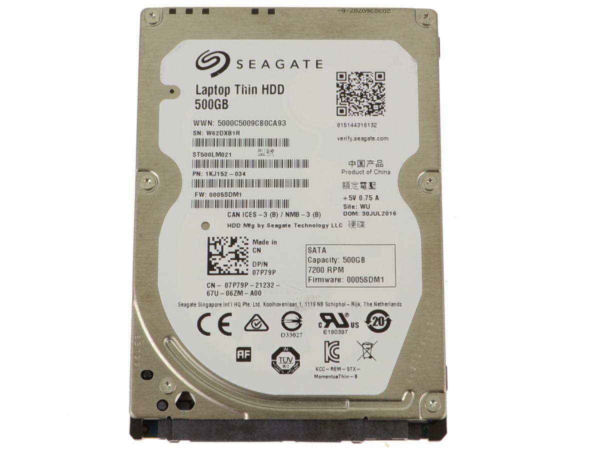 Dell 500GB SATA 7.2k 2.5" 6G Hard Drive 7P79P