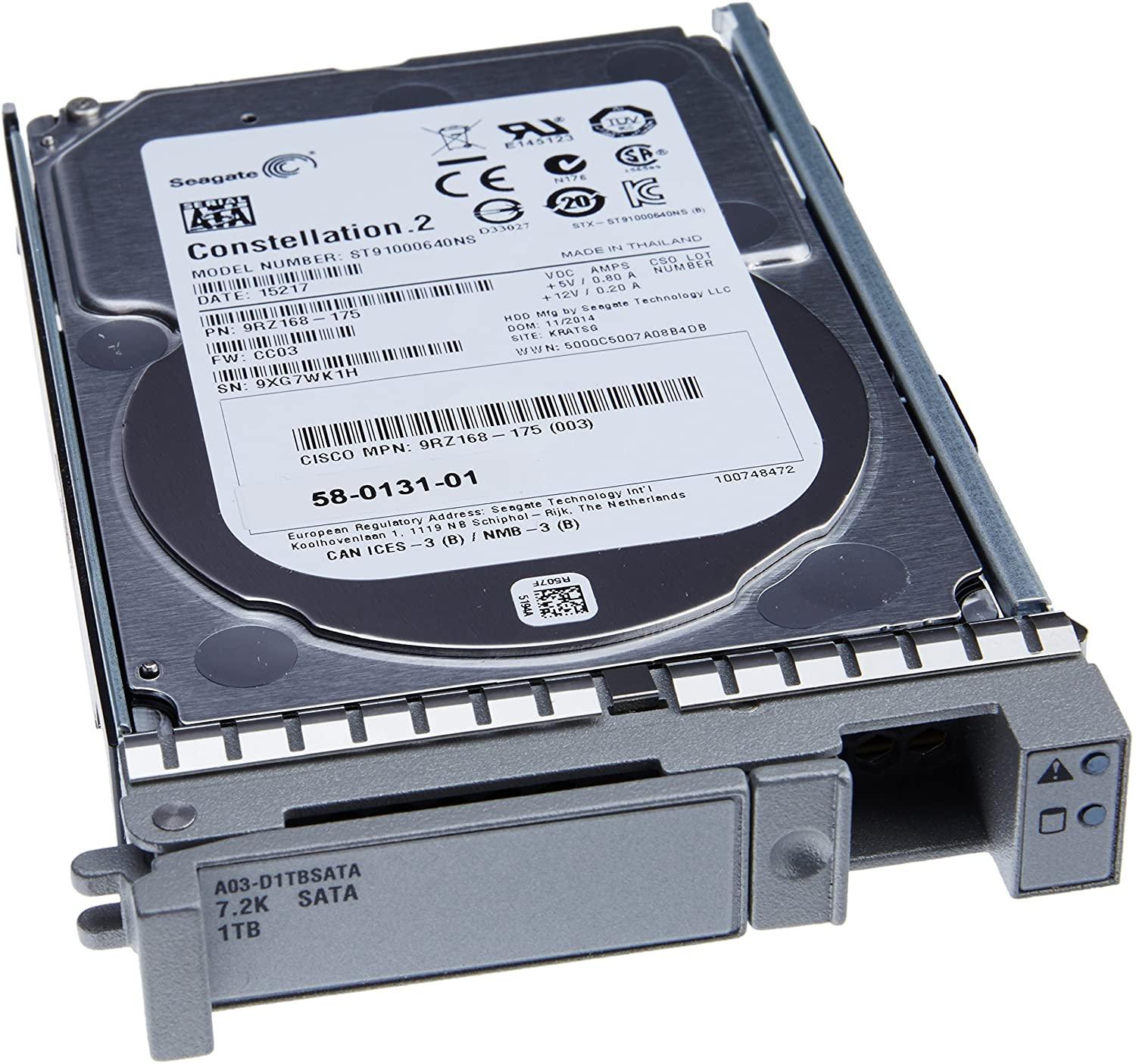 Cisco A03-D1TBSATA 1TB 7.2k SATA 6Gbps Hard Drive