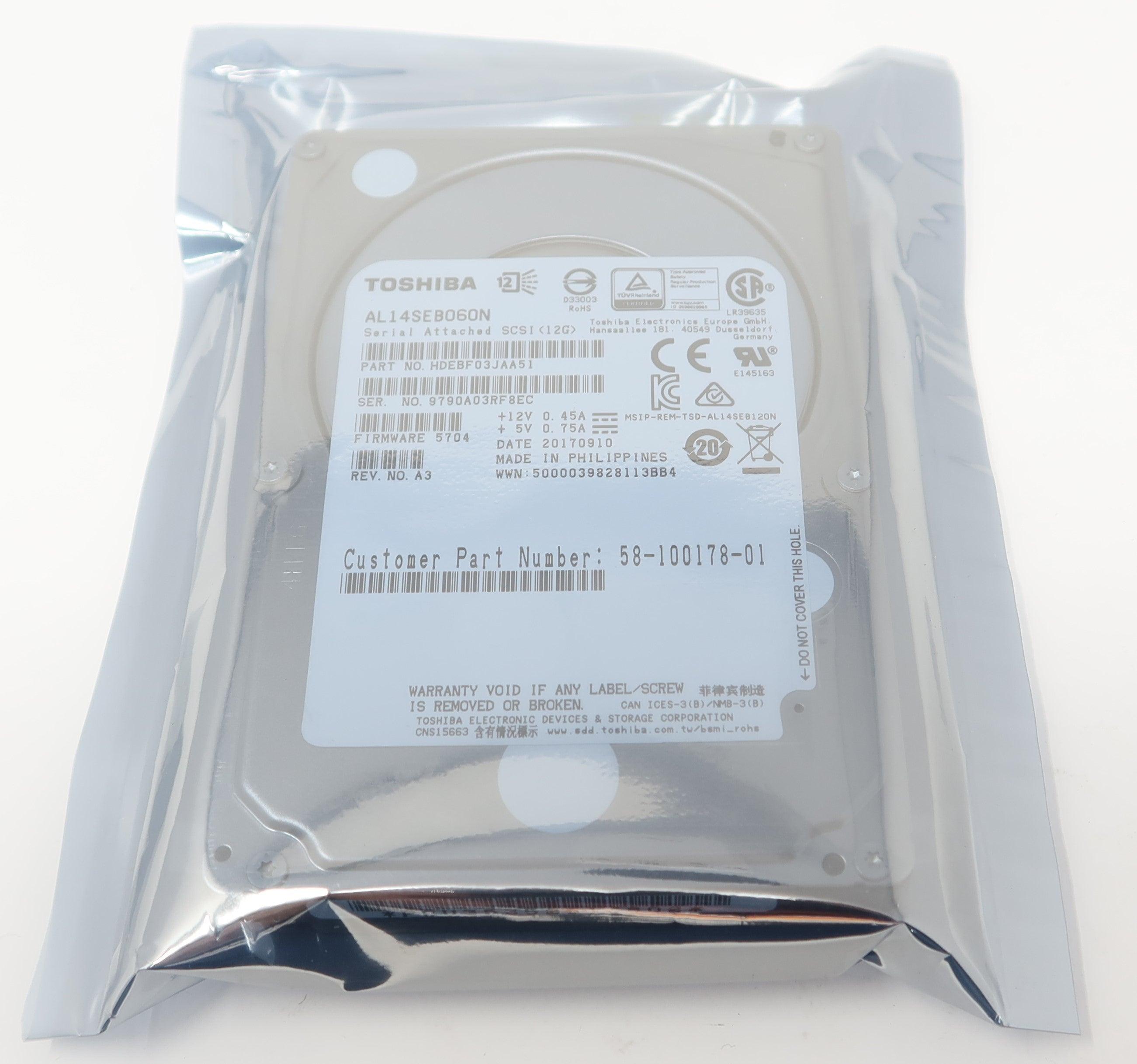 Toshiba AL14SEB060N 600GB 10K SAS 2.5" 12Gbps Hard Drive
