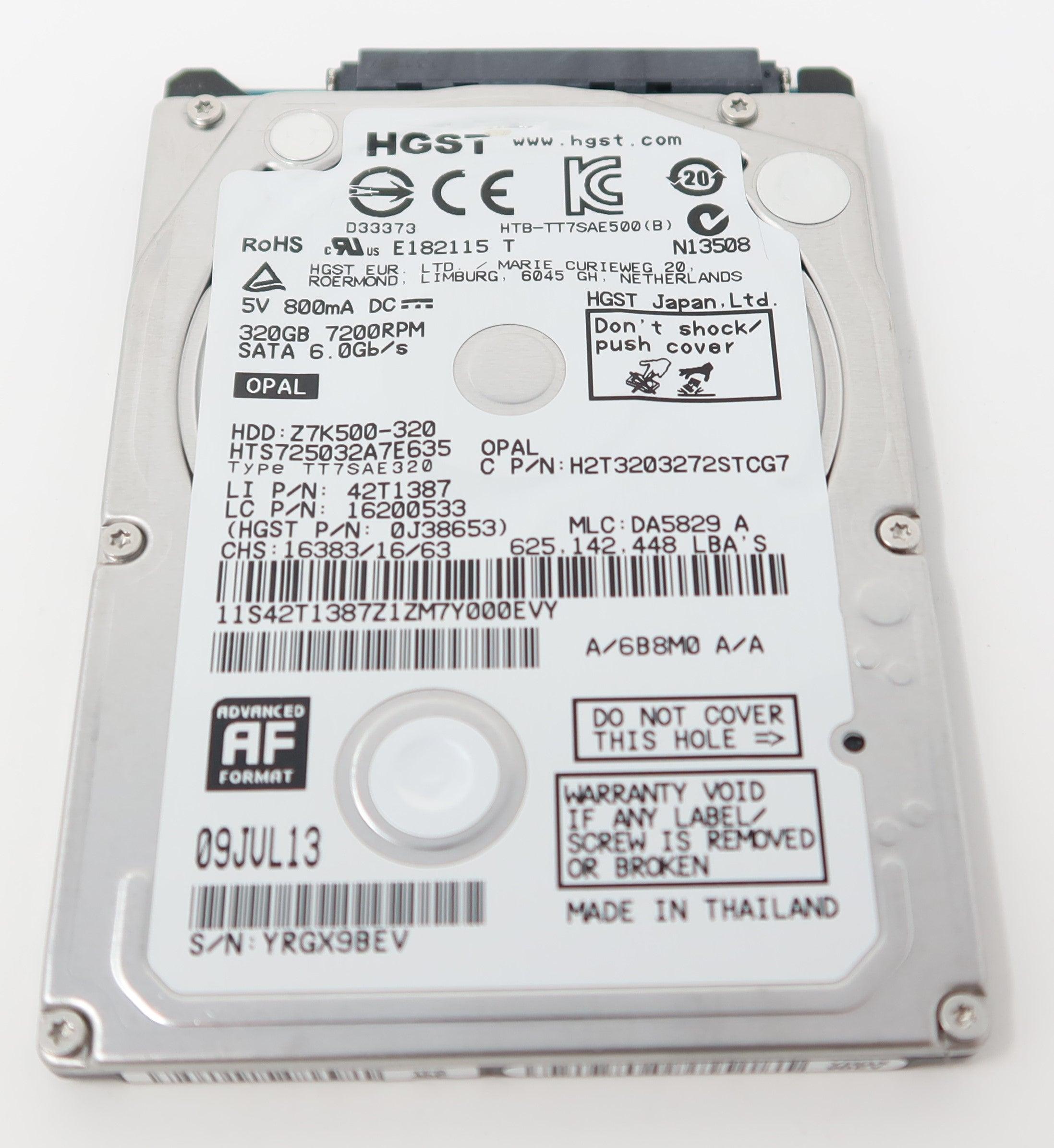 HTS725032A7E635 Hitachi 320GB 7.2K 2.5IN SATA Laptop Drive