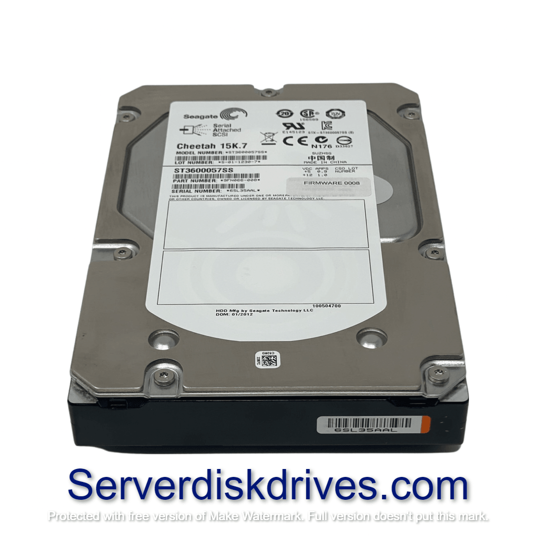 Seagate Cheetah 15K.7 ST3600057SS 600GB 15K 16MB SAS 6Gb/s 3.5" Hard Drive