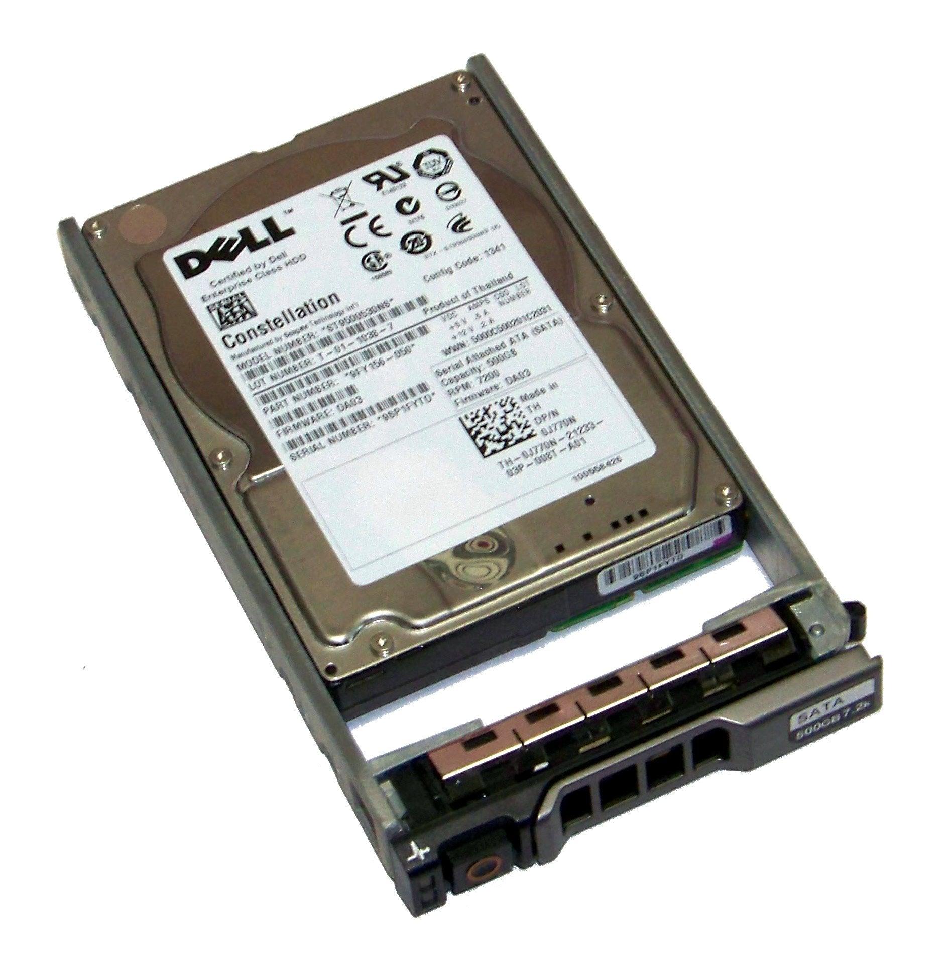 Dell J770N Seagate ST9500530NS 500GB 7200 RPM 2.5" SATA Server Hard Drive