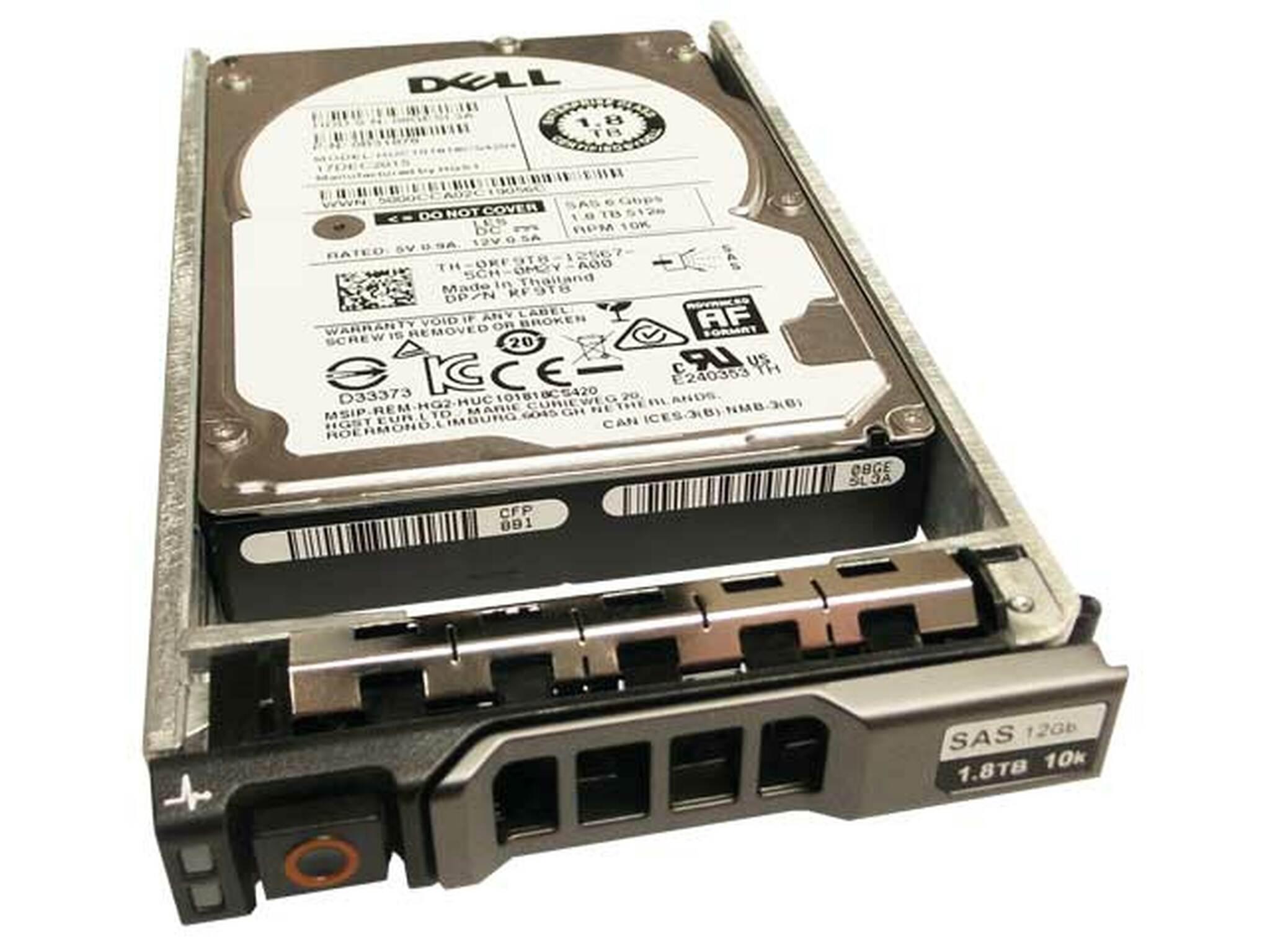 Dell 1.8TB 6G 10K 2.5" SAS SFF RF9T8 HUC101818CS4204 Hard Drive