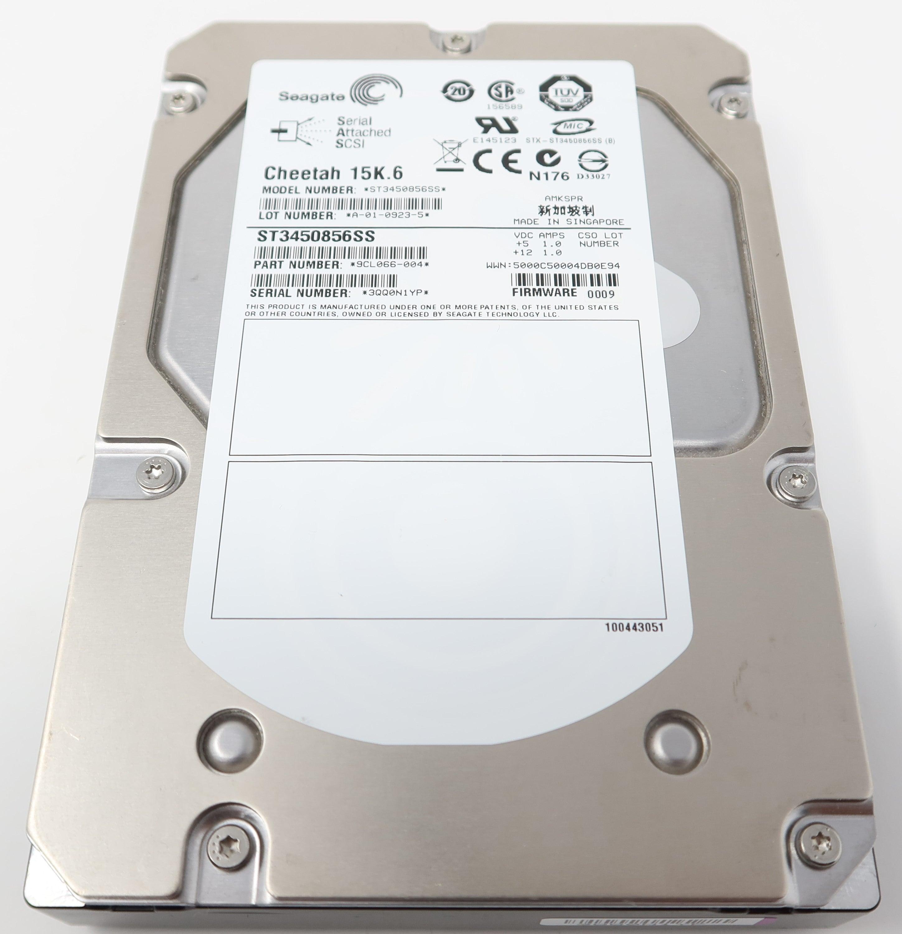 ST3450856SS Seagate 450GB 15KRPM 3G 3.5" SAS Hard Drive