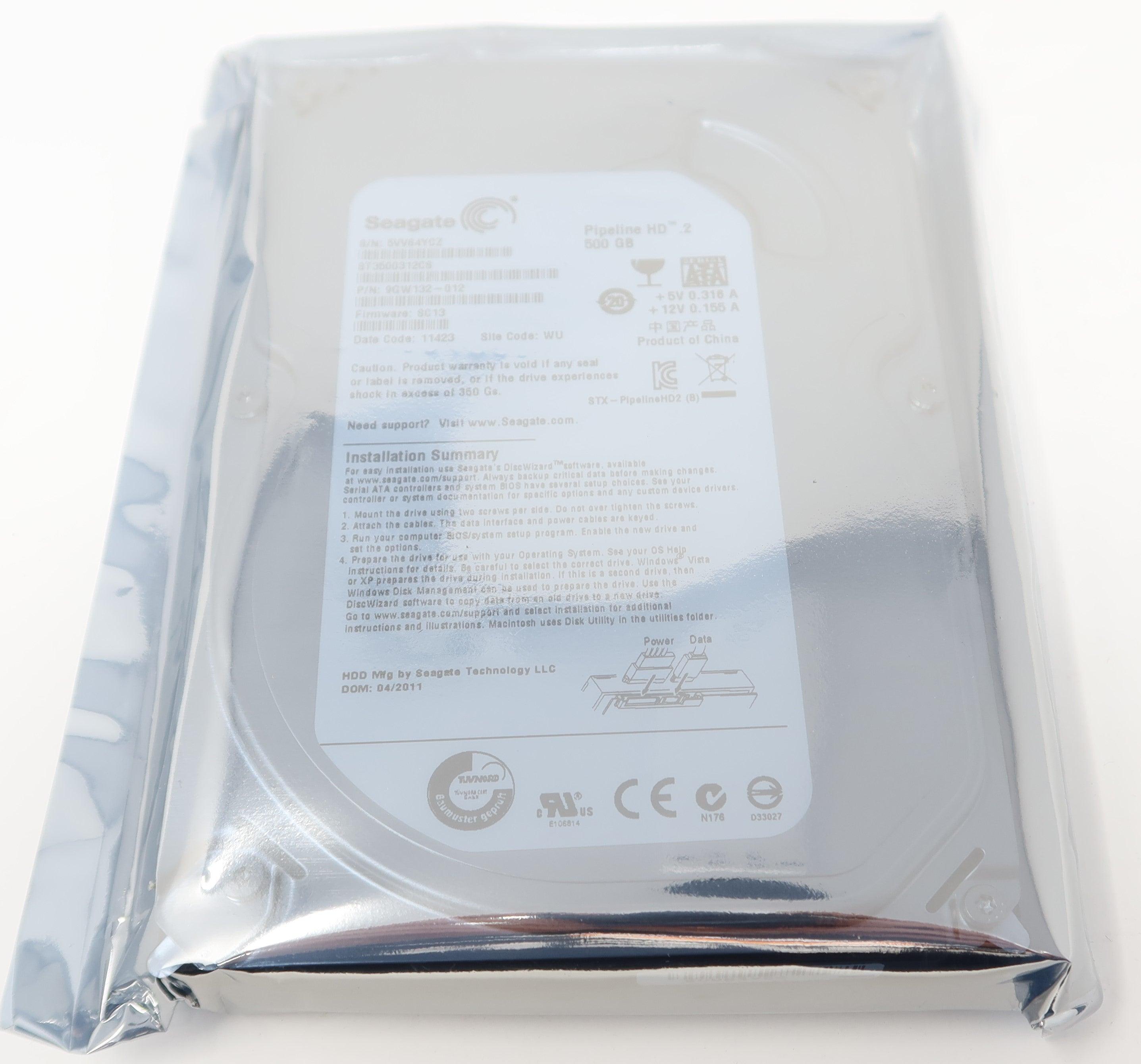 Seagate ST3500312CS 500GB Pipeline 5900RPM 8MB SATA 3.0Gb/s 3.5" Hard Drive