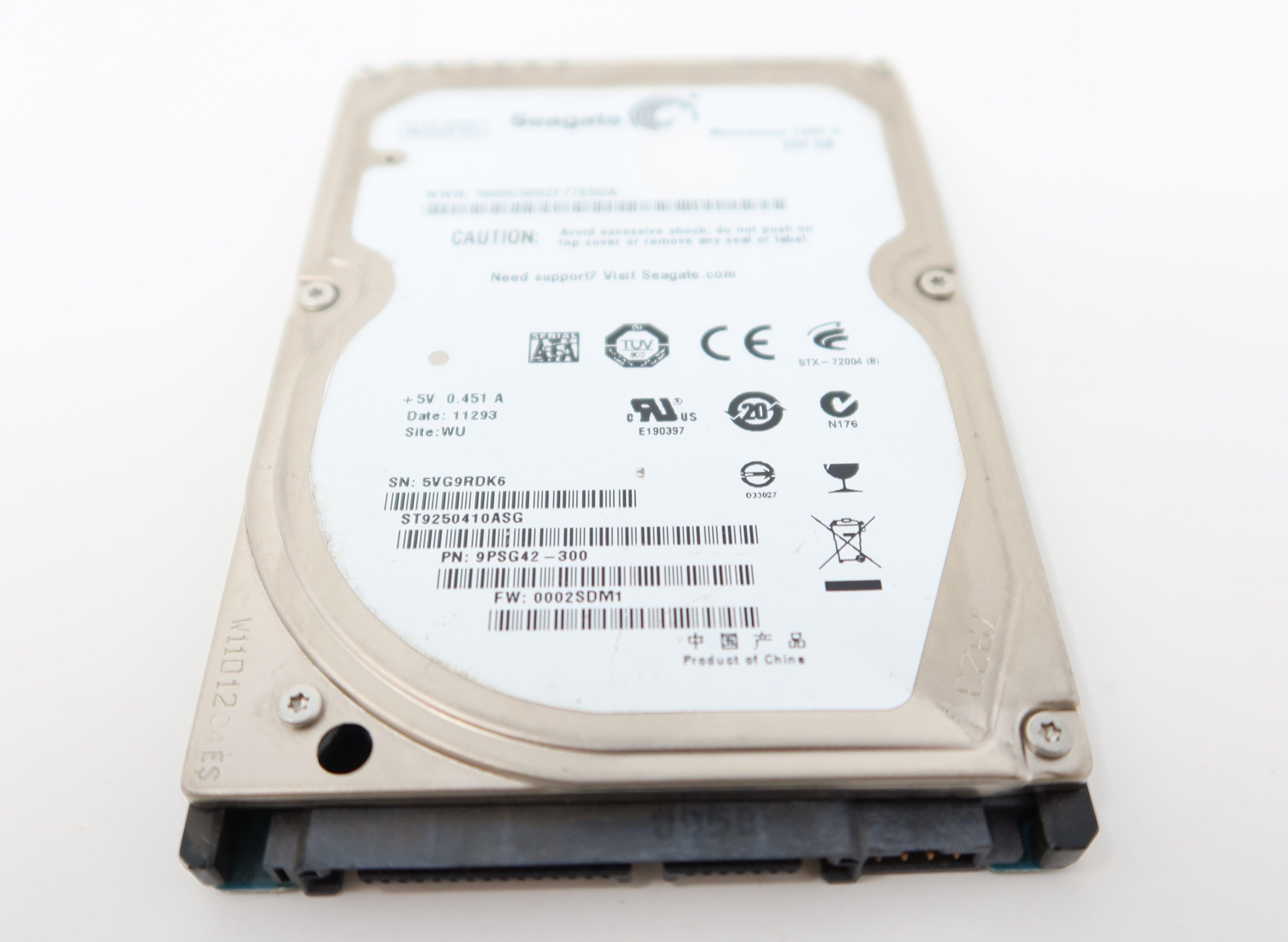 Seagate ST9250410ASG 250GB 7.2K SATA 2.5IN Hard Drive
