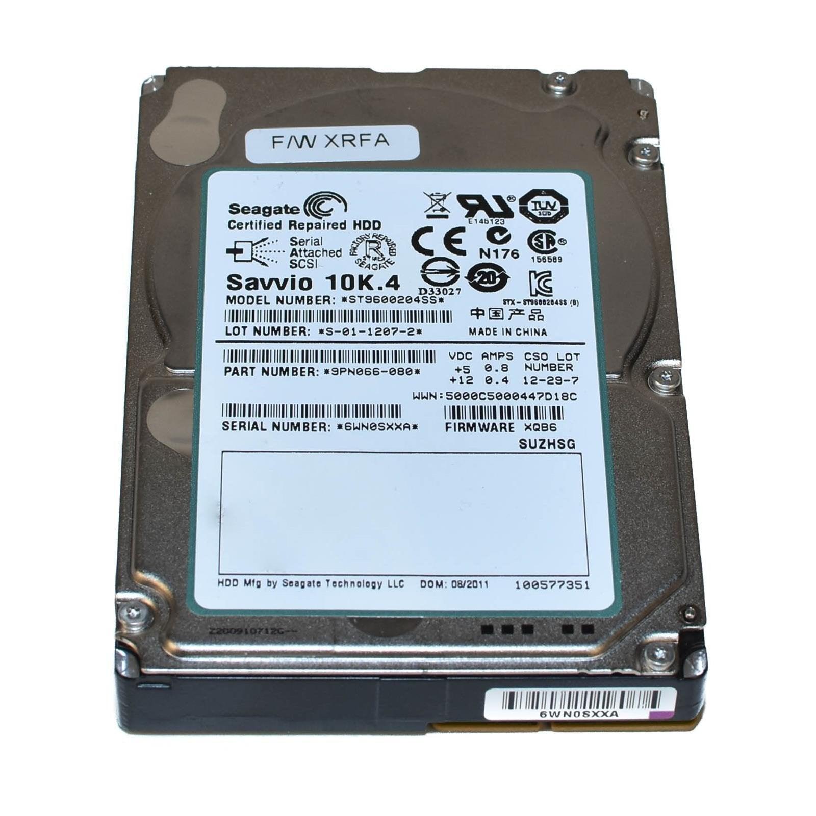 Seagate ST9600204SS 600GB 10K SAS 6Gb/s 2.5" Hard Drive
