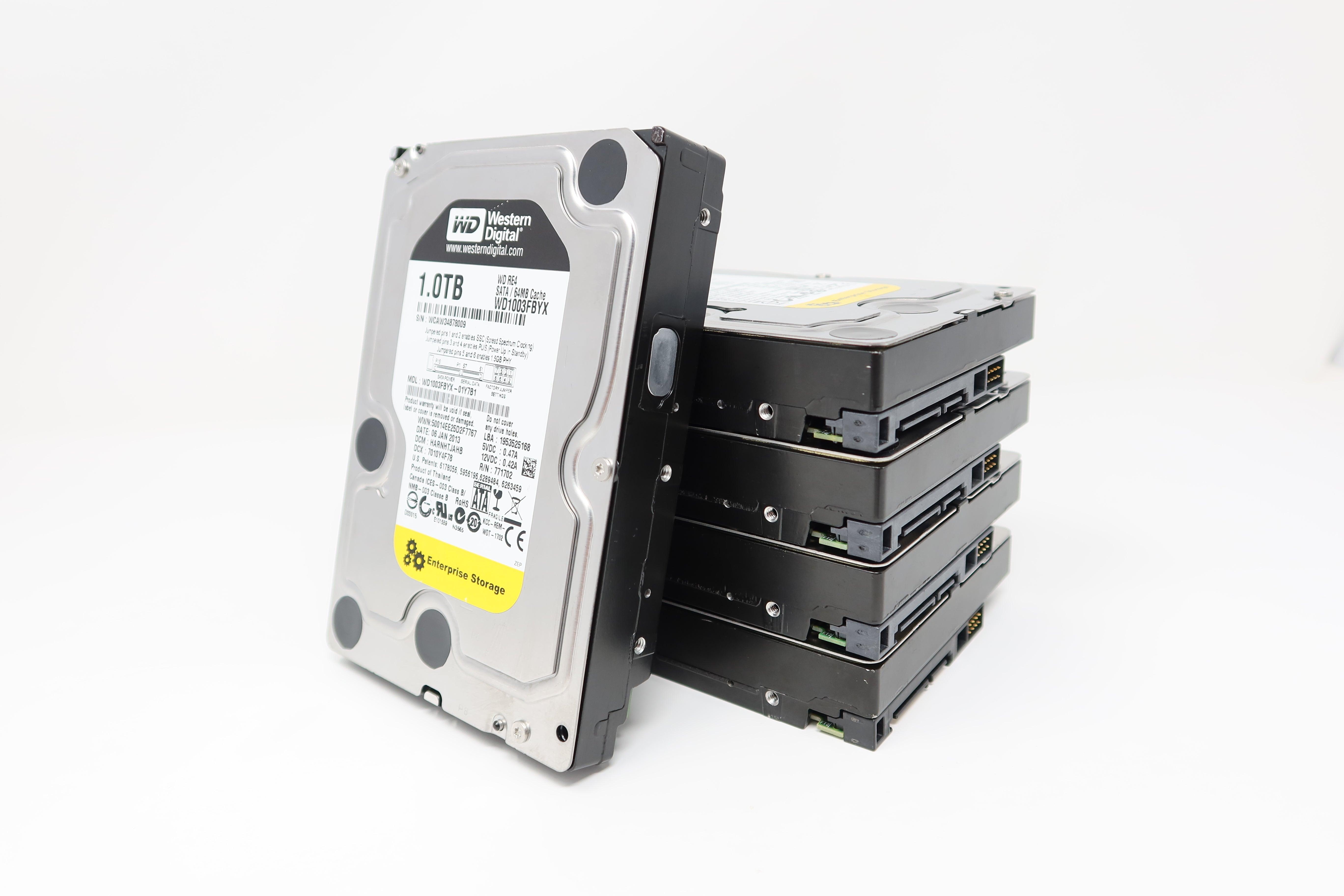 WD1003FBYX RE4 1TB 7200RPM SATA Hard Drive (Lot of 5 Pcs)