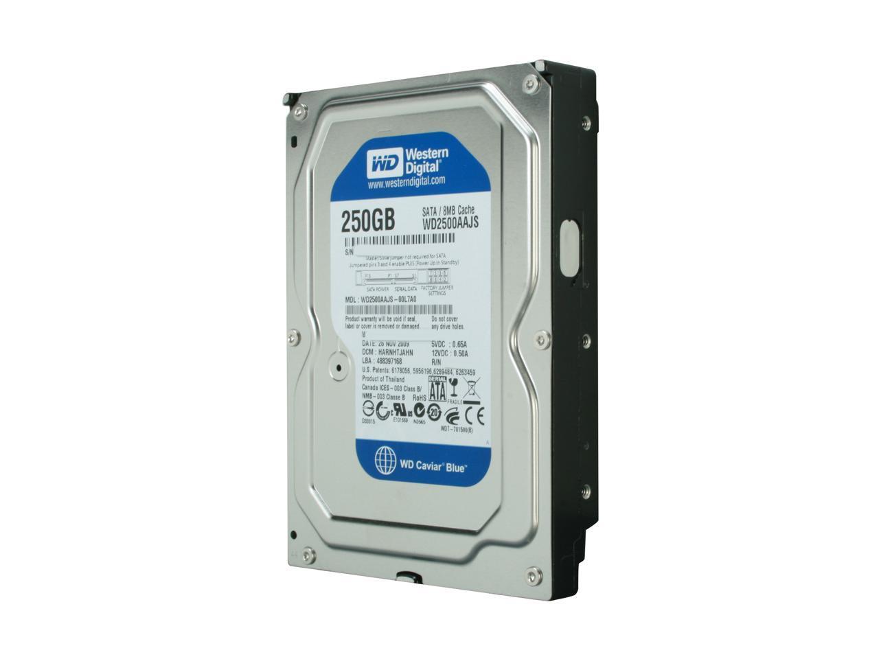 WD WD2500AAJS 250GB 7200RPM 3.5" SATA 3Gb/s Desktop Drive