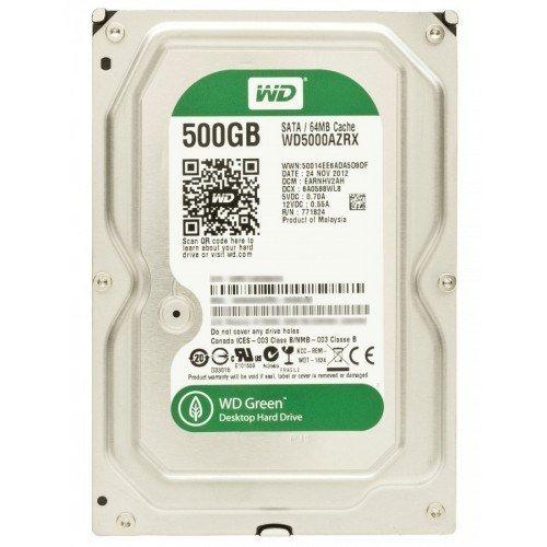 WD WD5000AZRX 500GB IntelliPower 64MB SATA 6.0Gb/s 3.5" Hard Drive