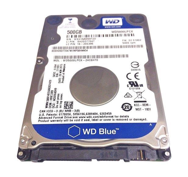 WD WD5000LPCX 500GB 5400 RPM 7mm 16MB SATA 6.0GB/S 2.5