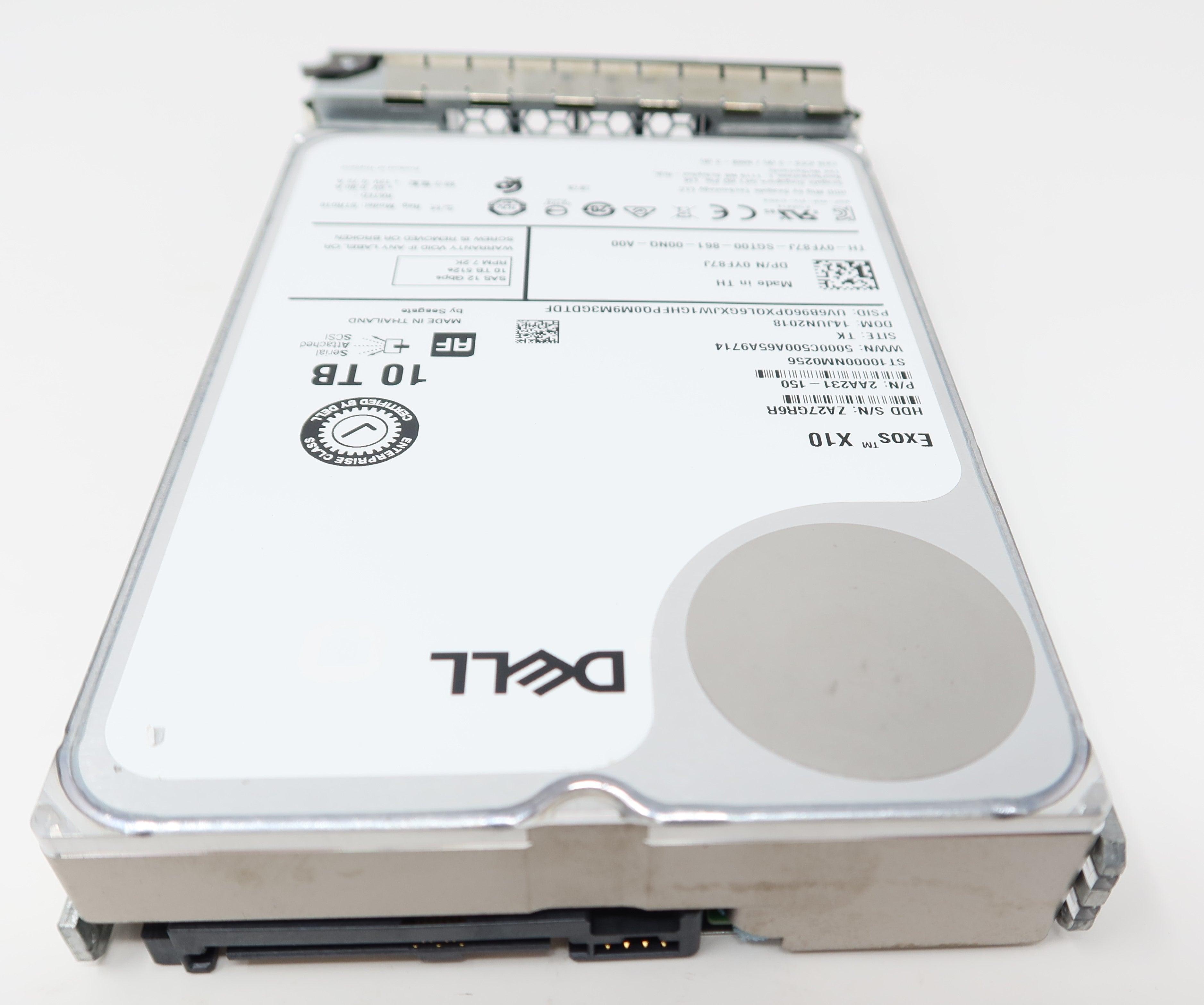 Dell ST10000NM0256 0YF87J 10TB 7.2K 3.5 inch SAS 12Gb hard drive