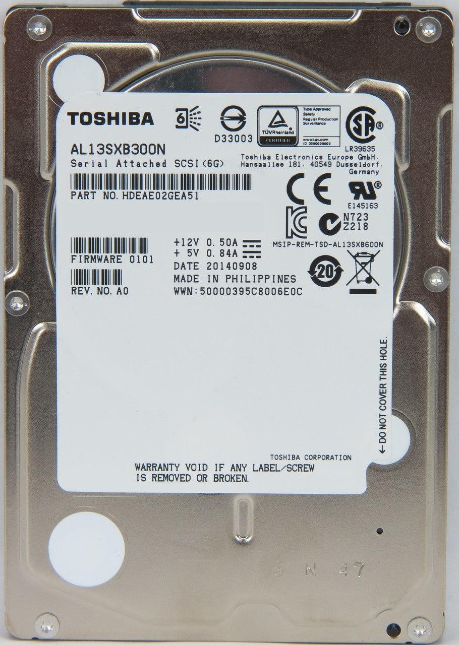 Toshiba AL13SXB300N 300GB 15K SFF 2.5in SAS 6Gbs Hard Drive