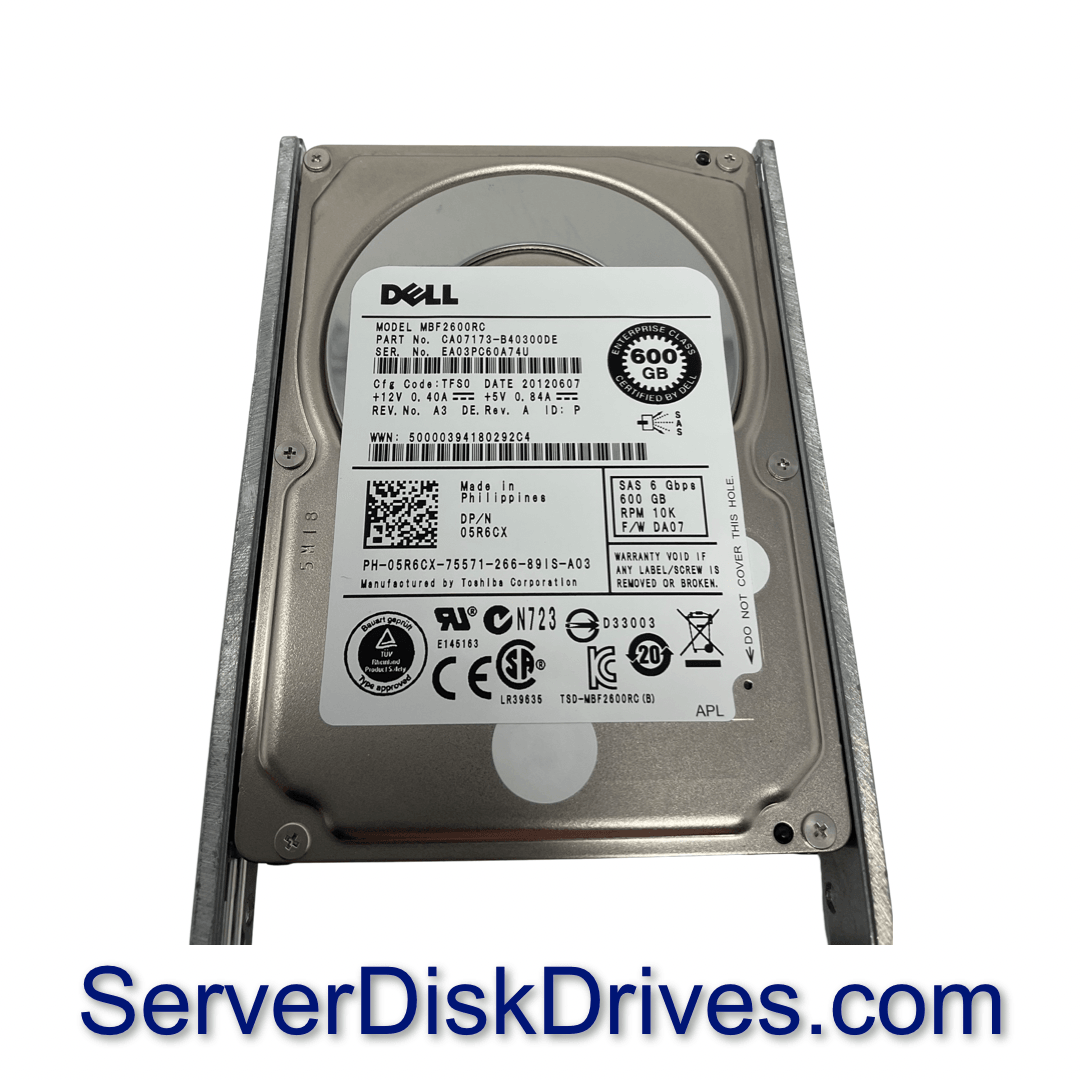 Dell 5R6CX 600gb 10k 6G 2.5in MBF2600RC SAS Hard Drive