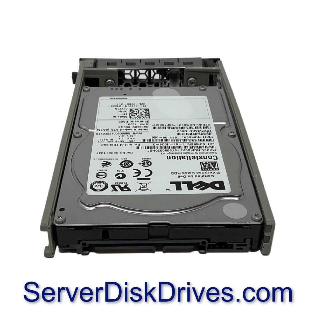 Dell J770N Seagate ST9500530NS 500GB 7200 RPM 2.5" SATA Server Hard Drive