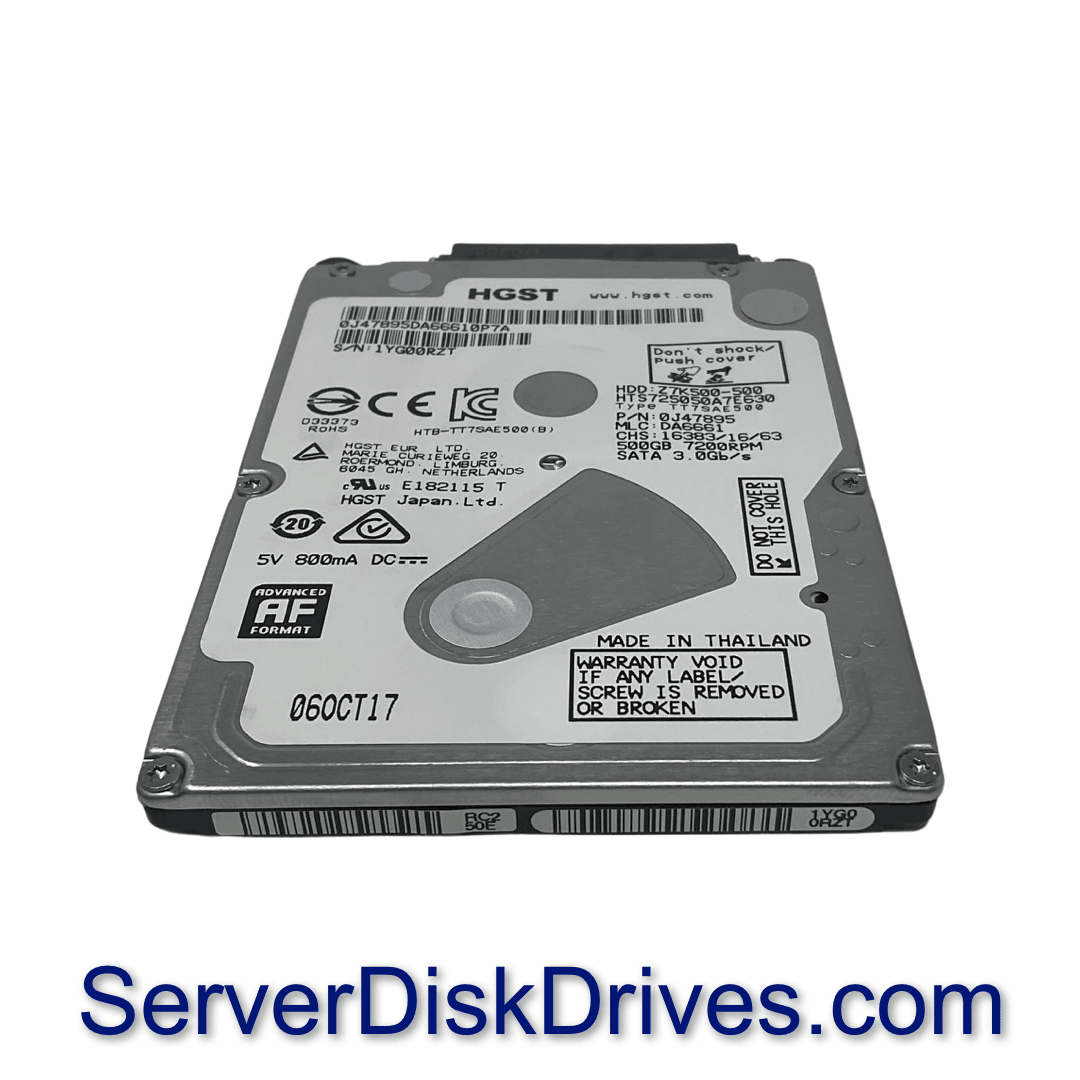 HTS725050A7E630 Hitachi 500GB 7200RPM 3Gb/s 2.5" SATA Laptop Hard Drive