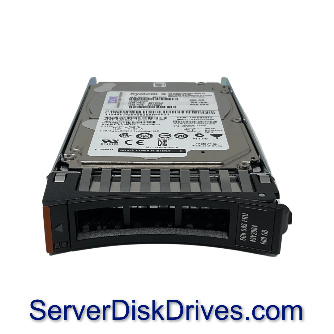 49Y2004 IBM 600GB 10K 6G 2.5in SAS Hard Drive