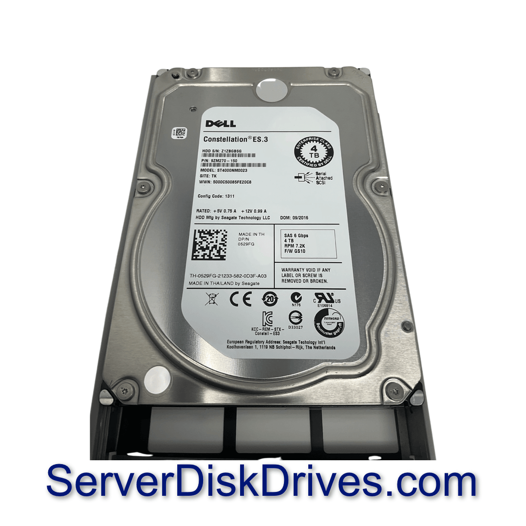Dell 529FG 4TB 7200rpm SAS 3.5in for PowerEdge Server ST4000NM0023