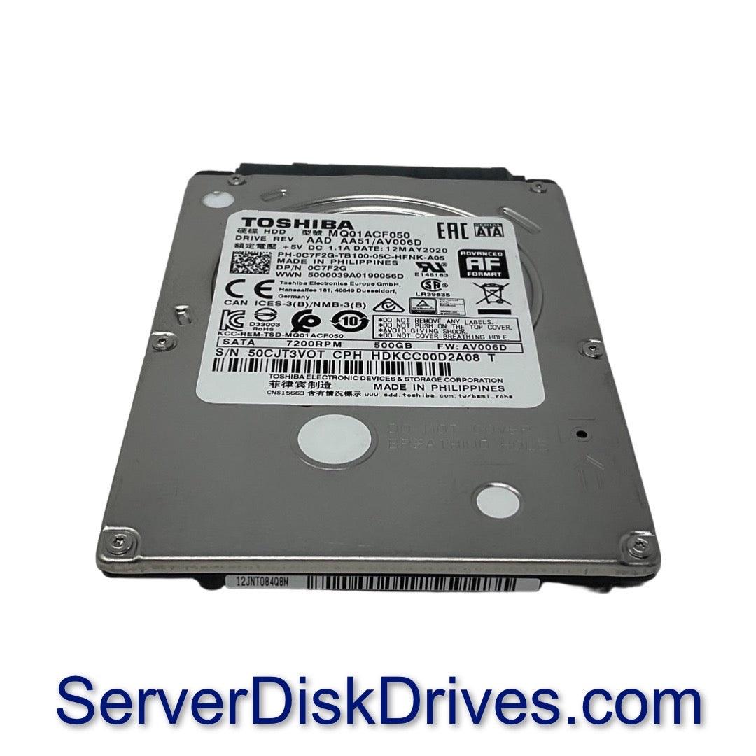 Toshiba MQ01ACF050 500GB 7200RPM SATA 6.0Gb/s 2.5" Laptop Hard Drive