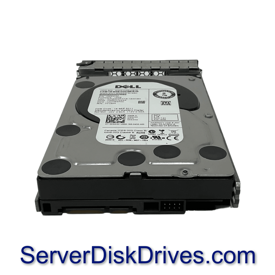 2G4HM Dell 2Tb 7200rpm 3Gb/s 3.5 SATA Hard Drive WD2003FYYS