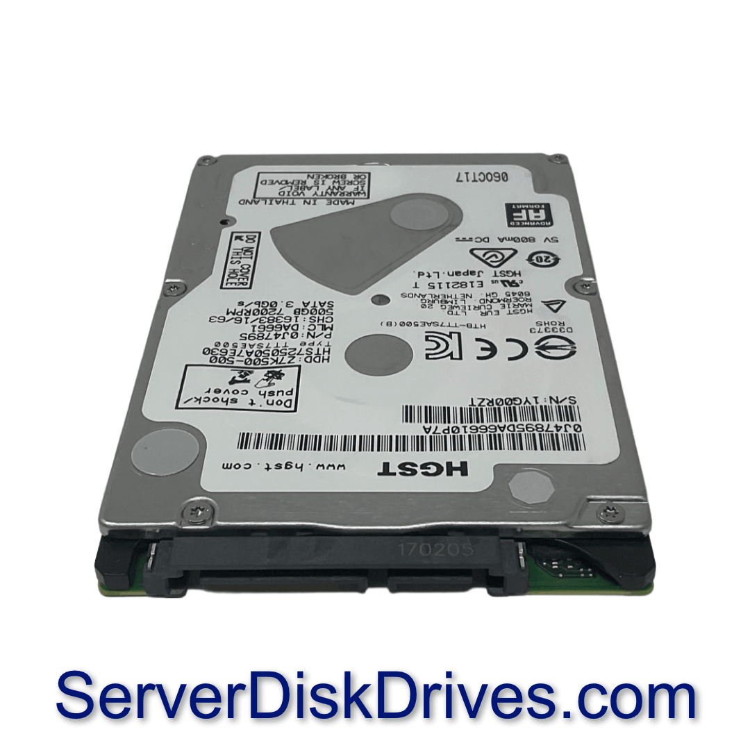 HTS725050A7E630 Hitachi 500GB 7200RPM 3Gb/s 2.5" SATA Laptop Hard Drive