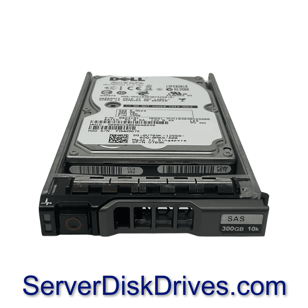 HUC103030CSSS600 Dell U709K 300GB 10K 6G SAS 2.5" Drive